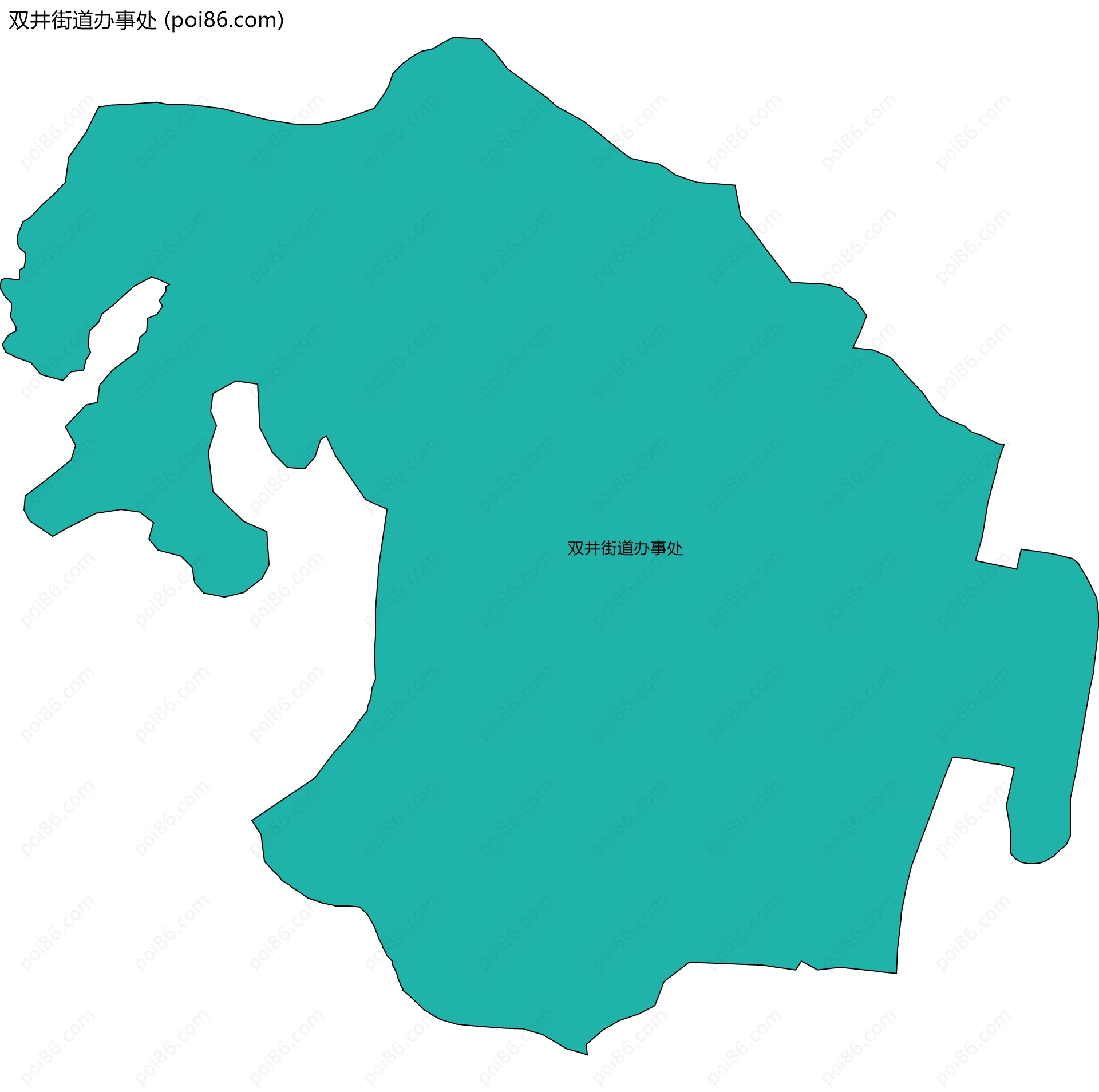 双井街道办事处边界地图