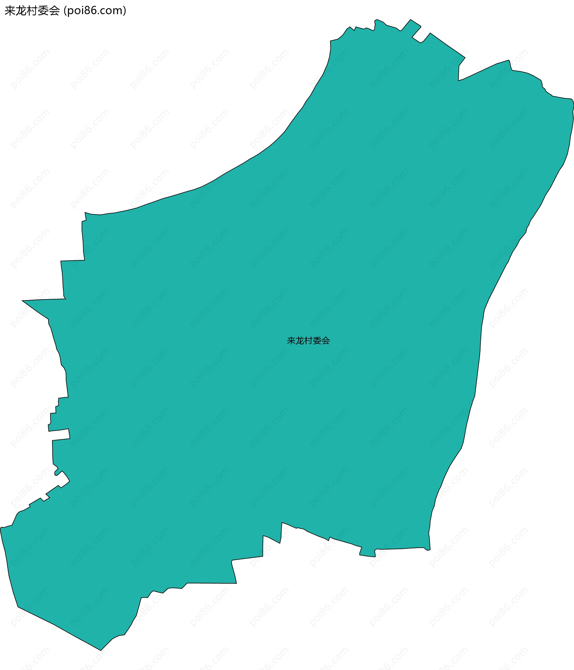 来龙村委会边界地图