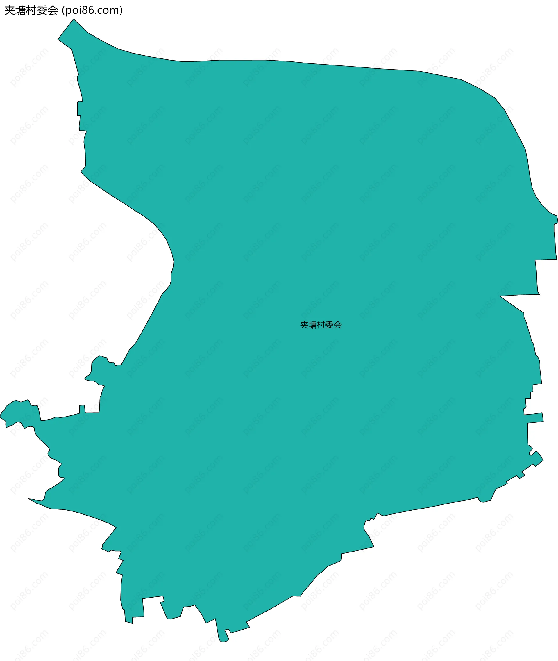 夹塘村委会边界地图