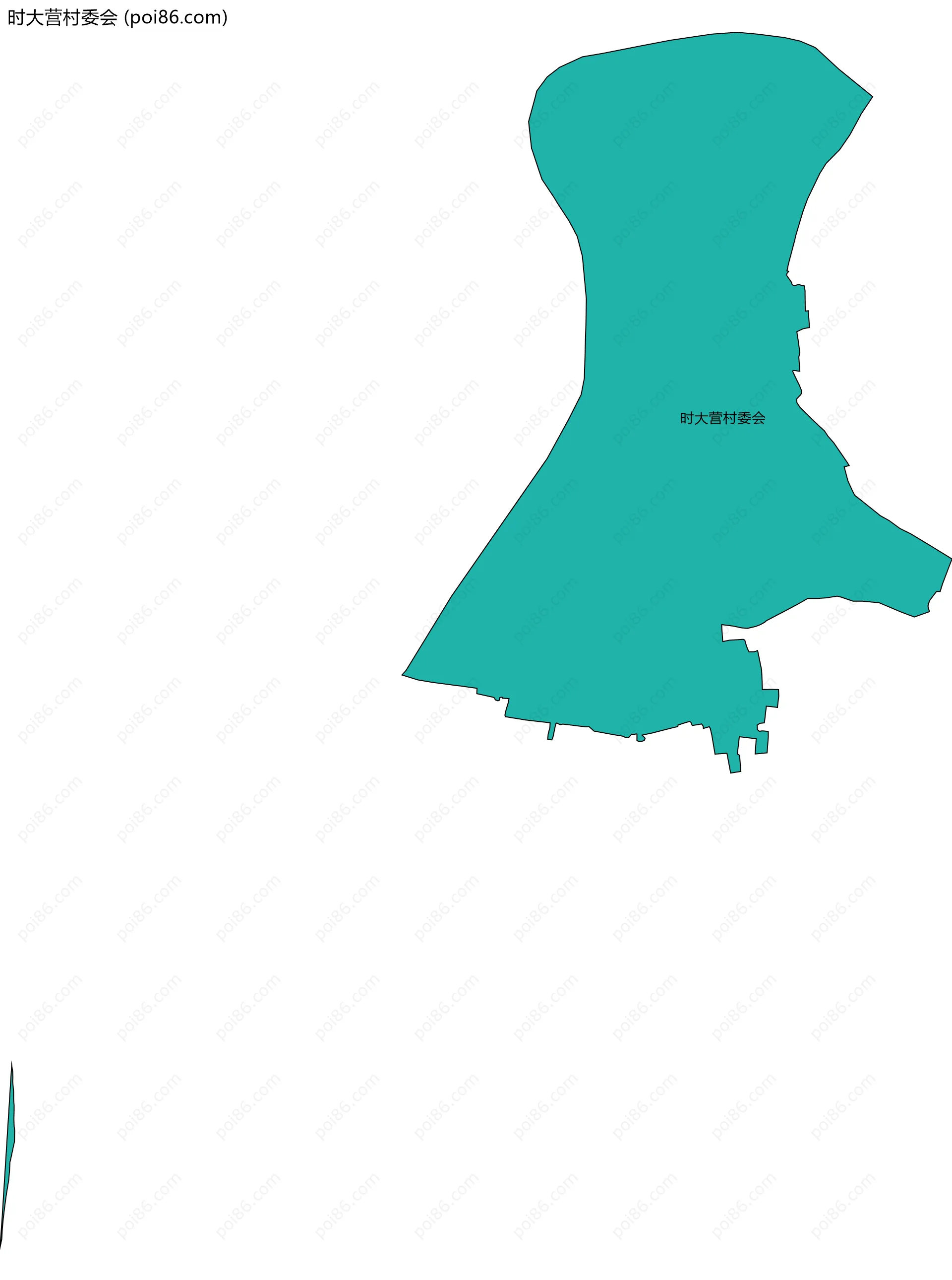 时大营村委会边界地图
