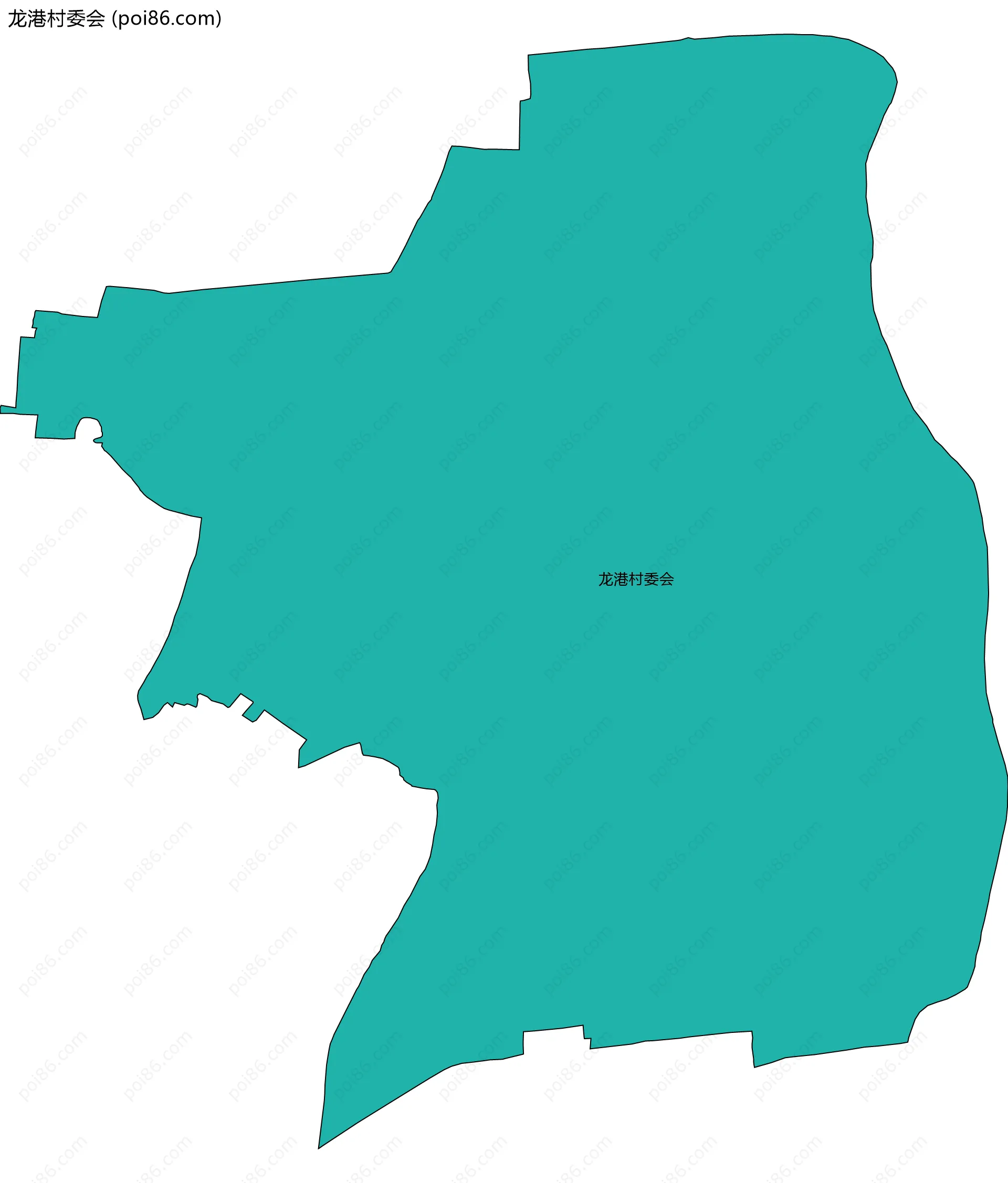 龙港村委会边界地图