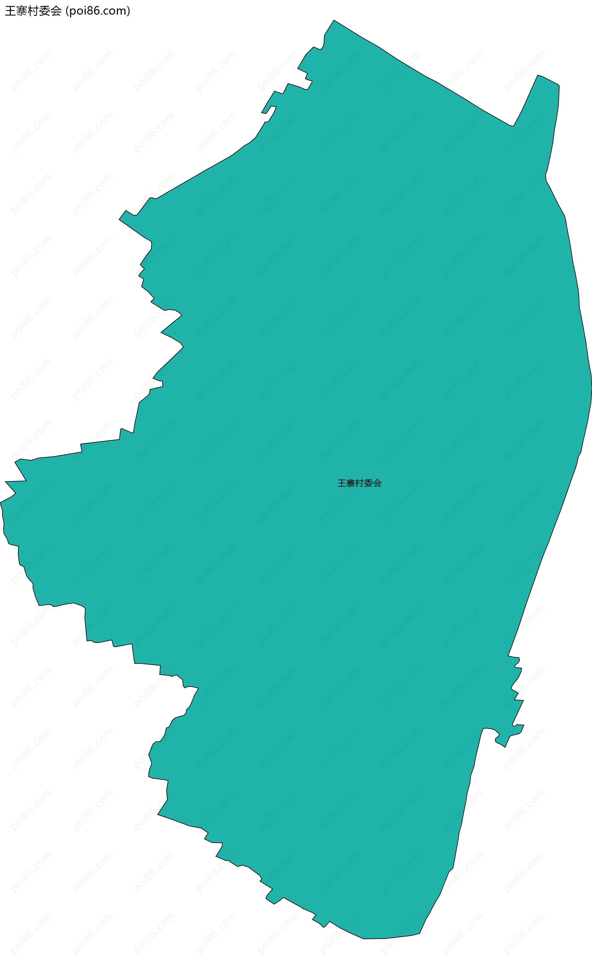 王寨村委会边界地图