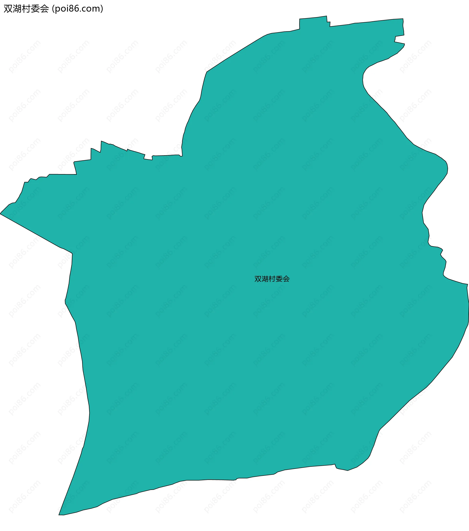 双湖村委会边界地图
