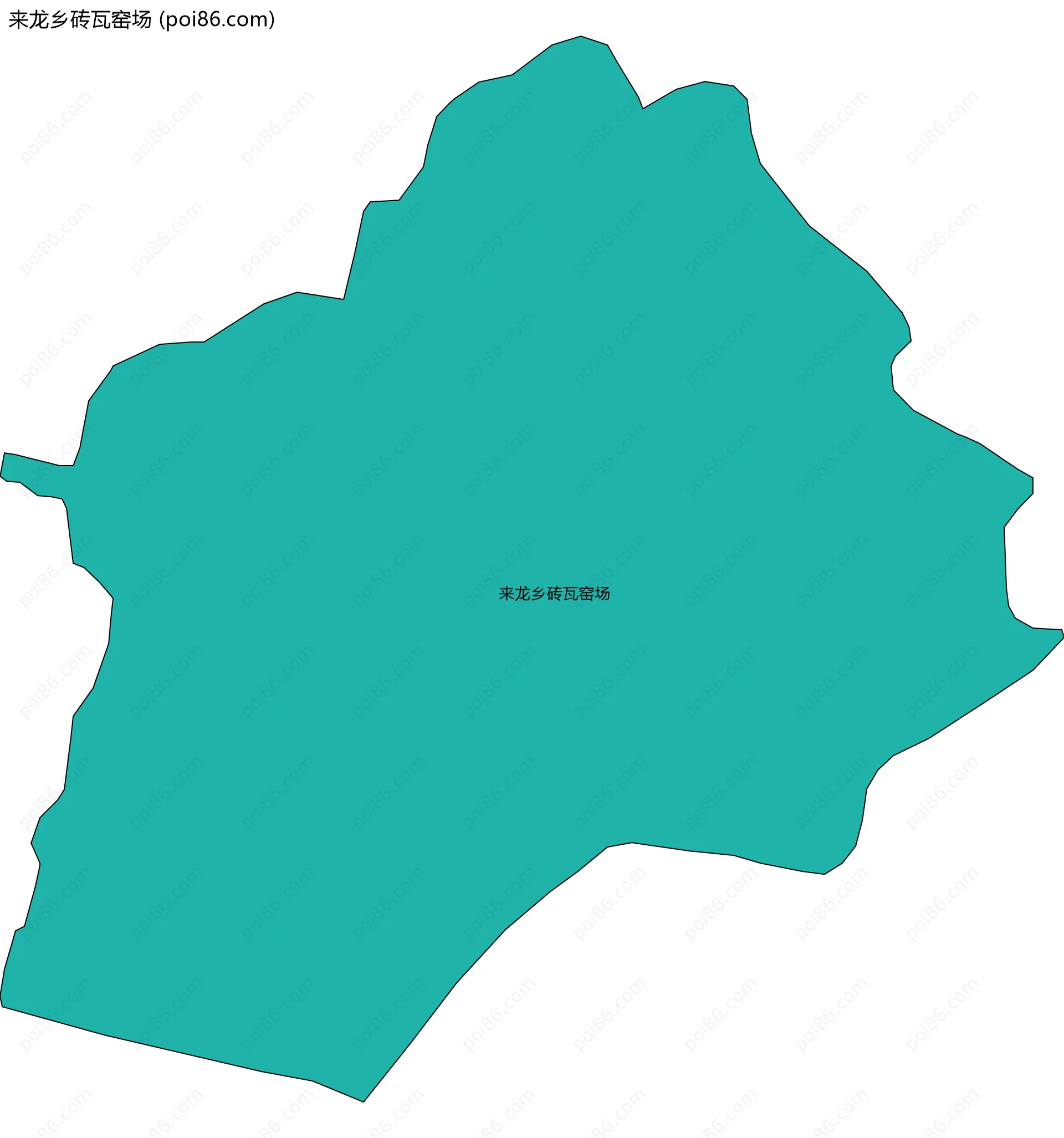 来龙乡砖瓦窑场边界地图