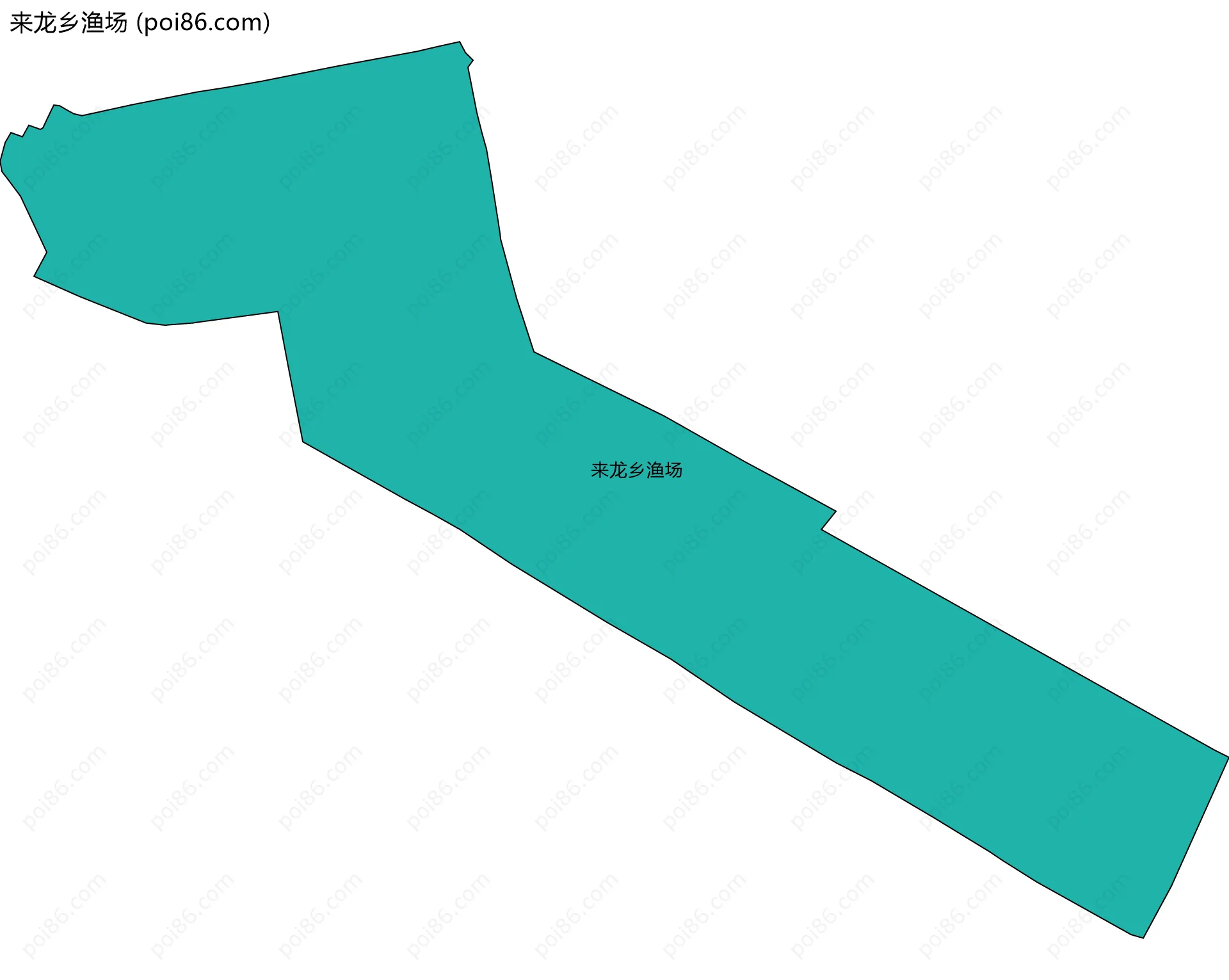 来龙乡渔场边界地图