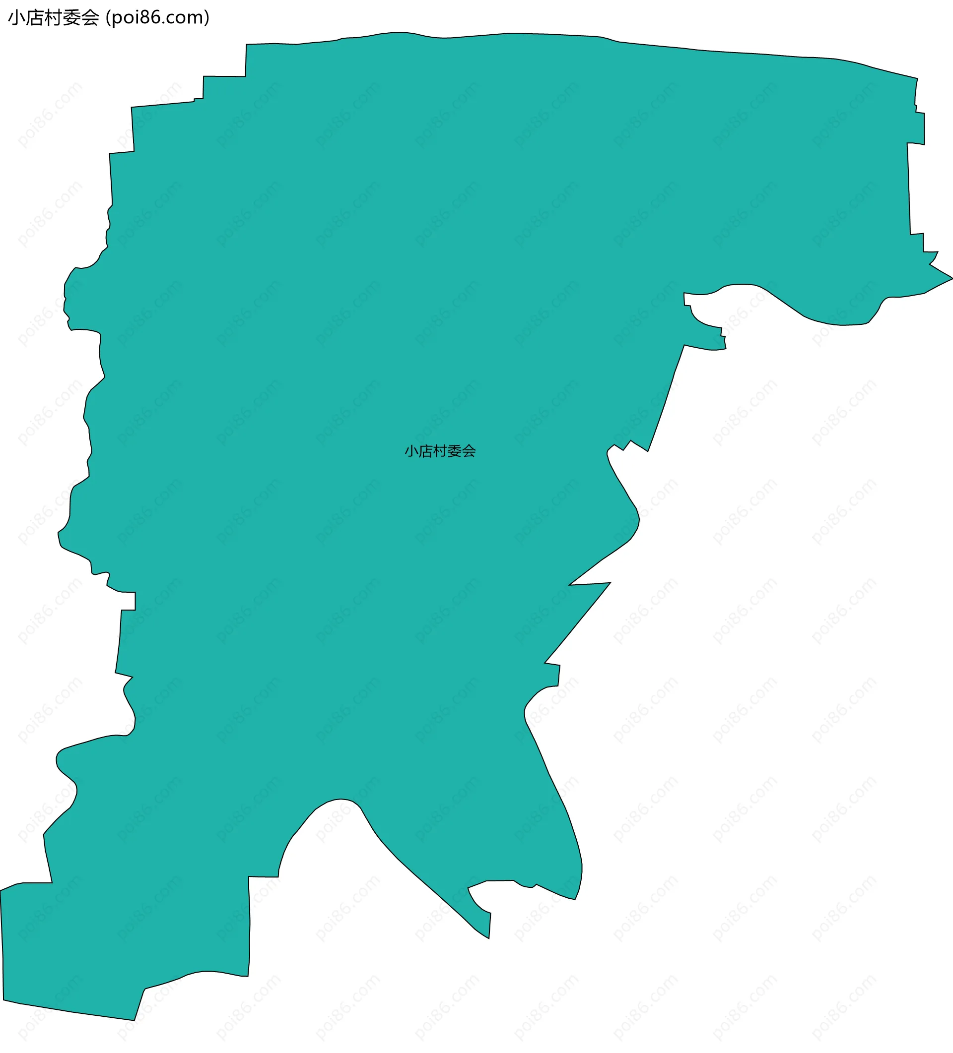 小店村委会边界地图