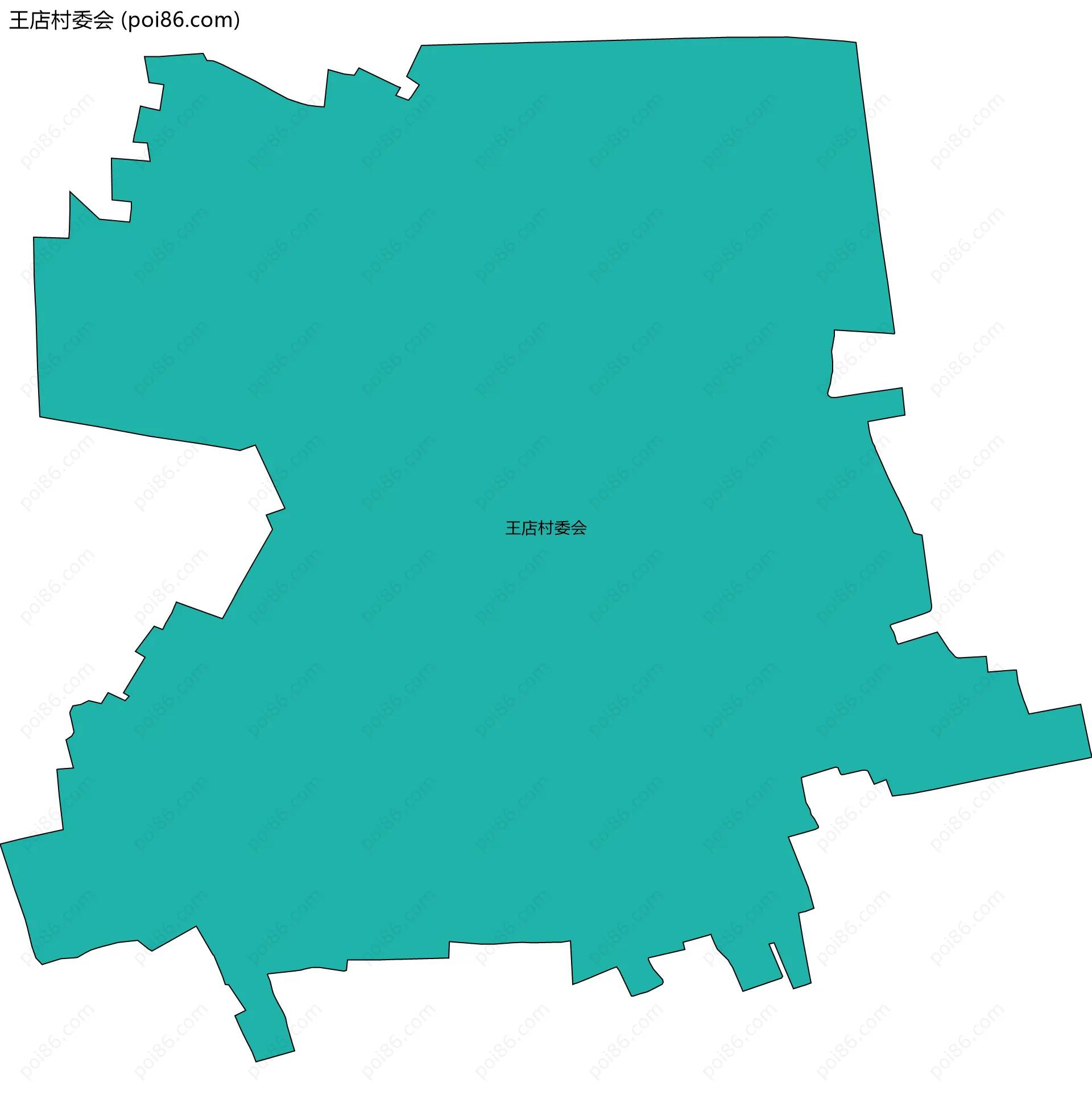 王店村委会边界地图