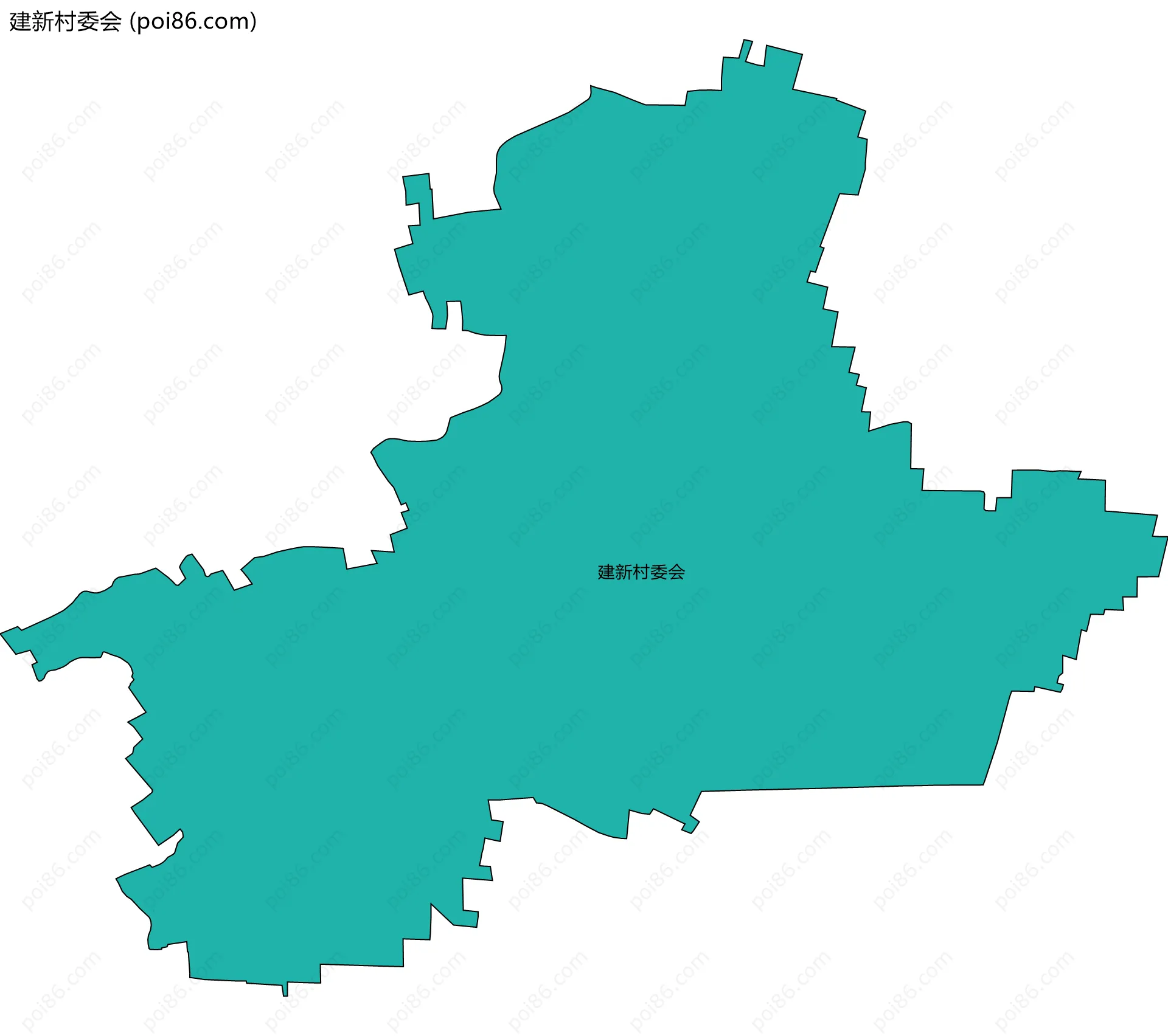 建新村委会边界地图