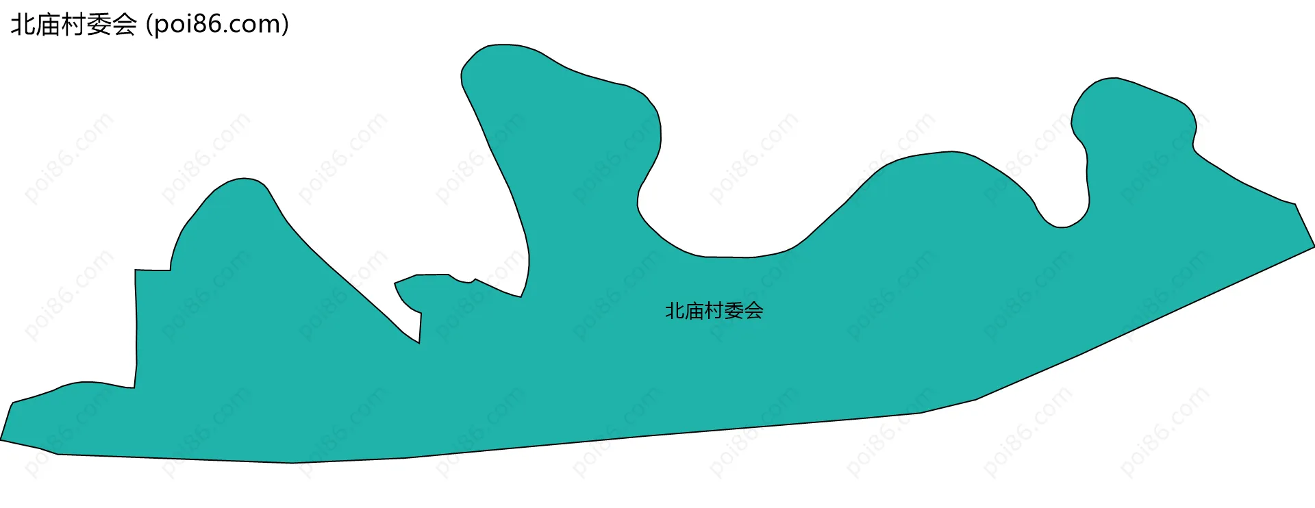 北庙村委会边界地图