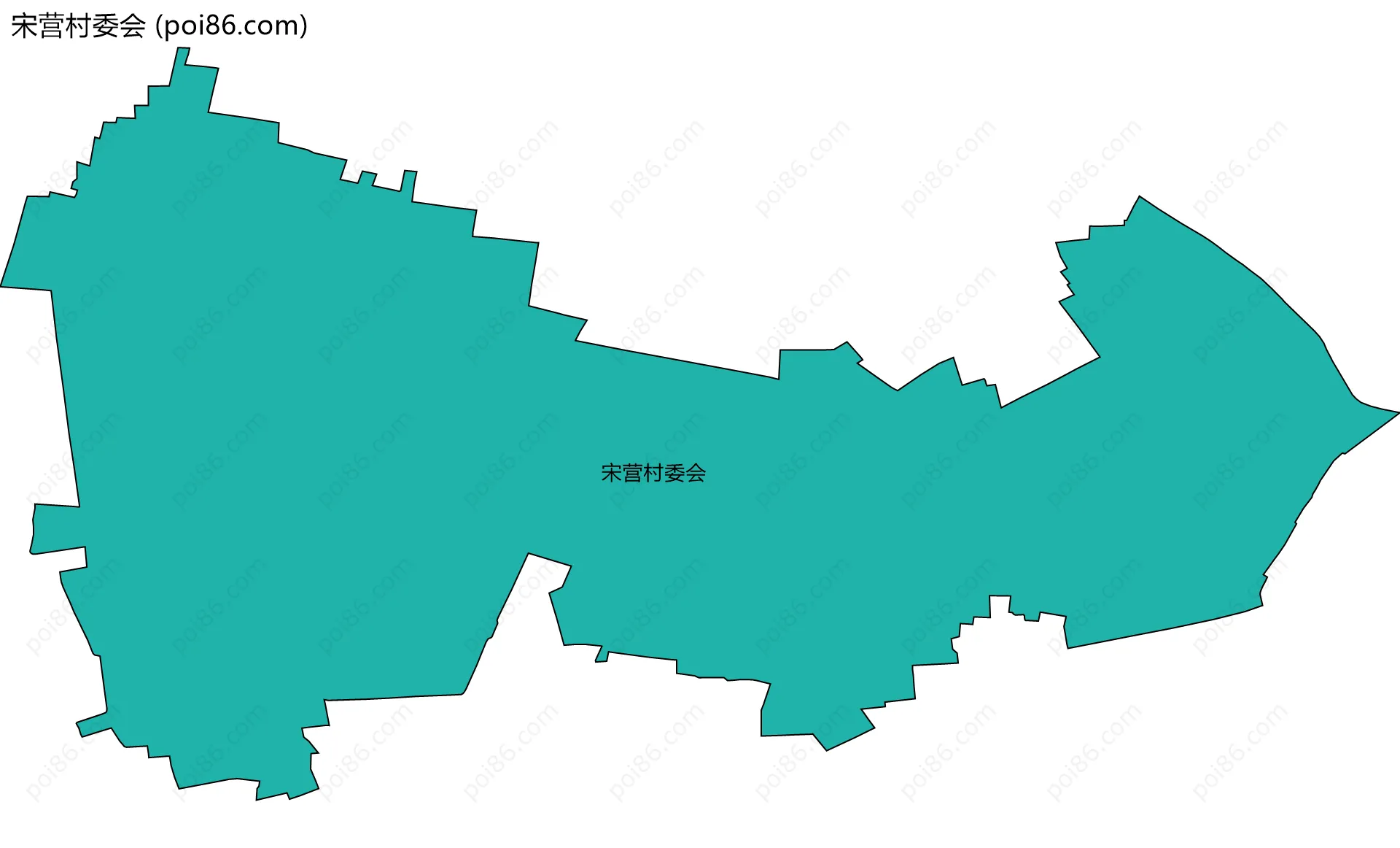 宋营村委会边界地图
