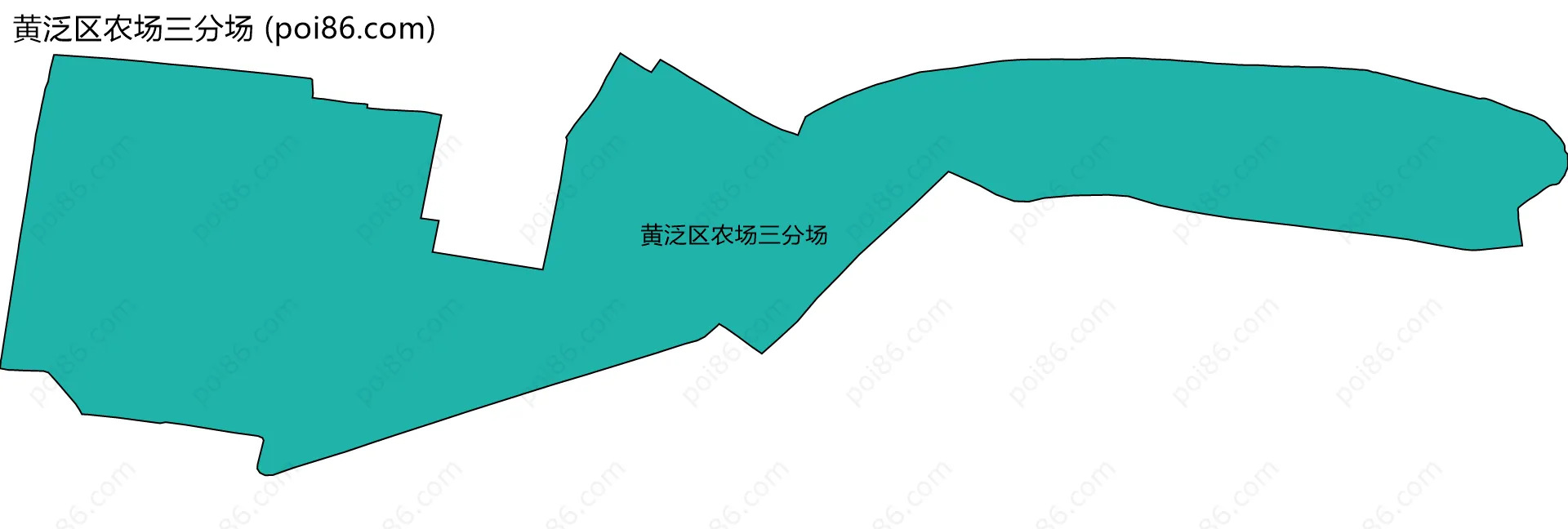 黄泛区农场三分场边界地图