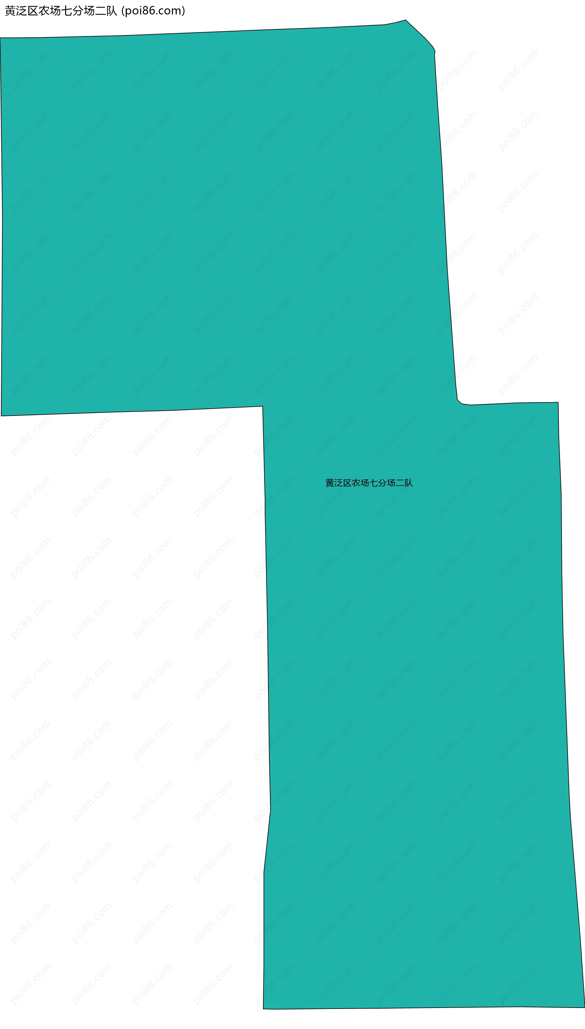 黄泛区农场七分场二队边界地图