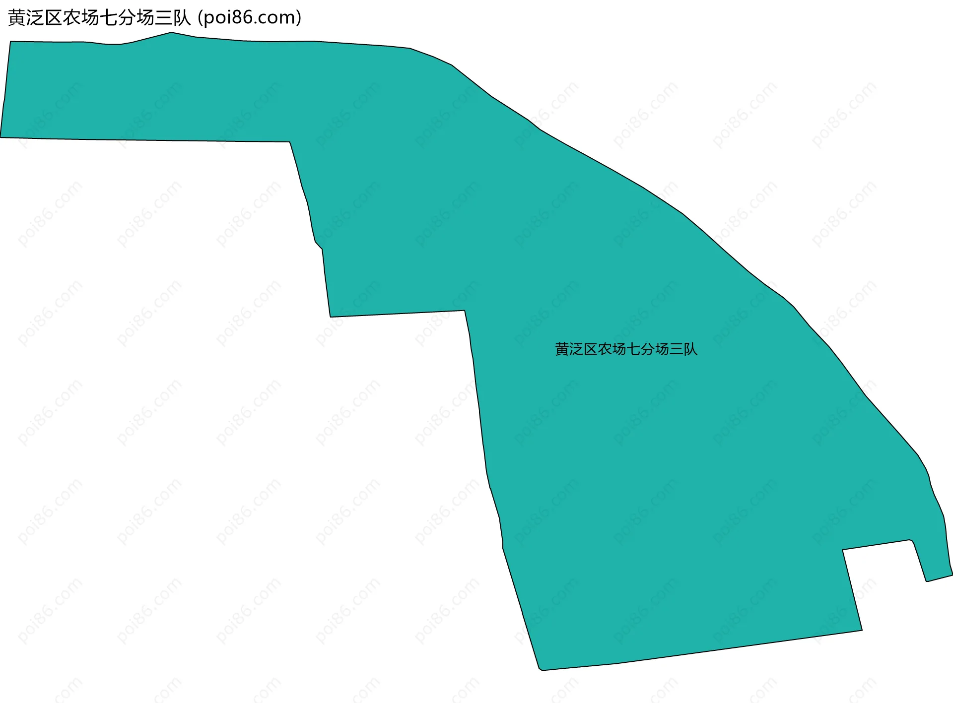黄泛区农场七分场三队边界地图