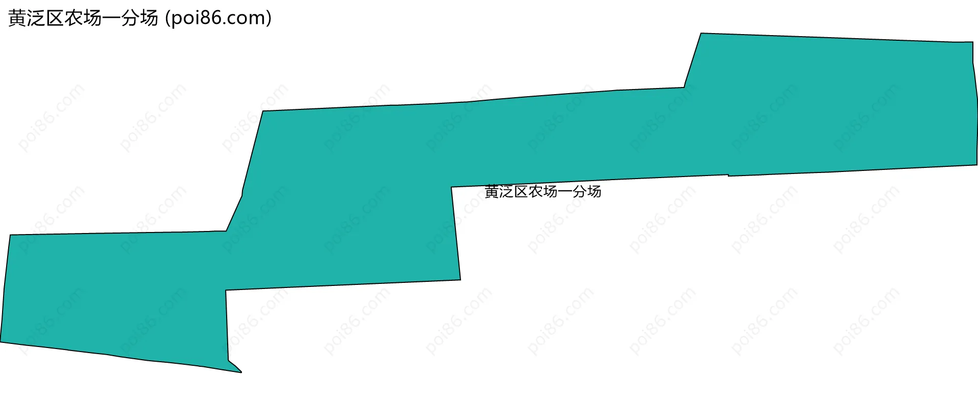 黄泛区农场一分场边界地图