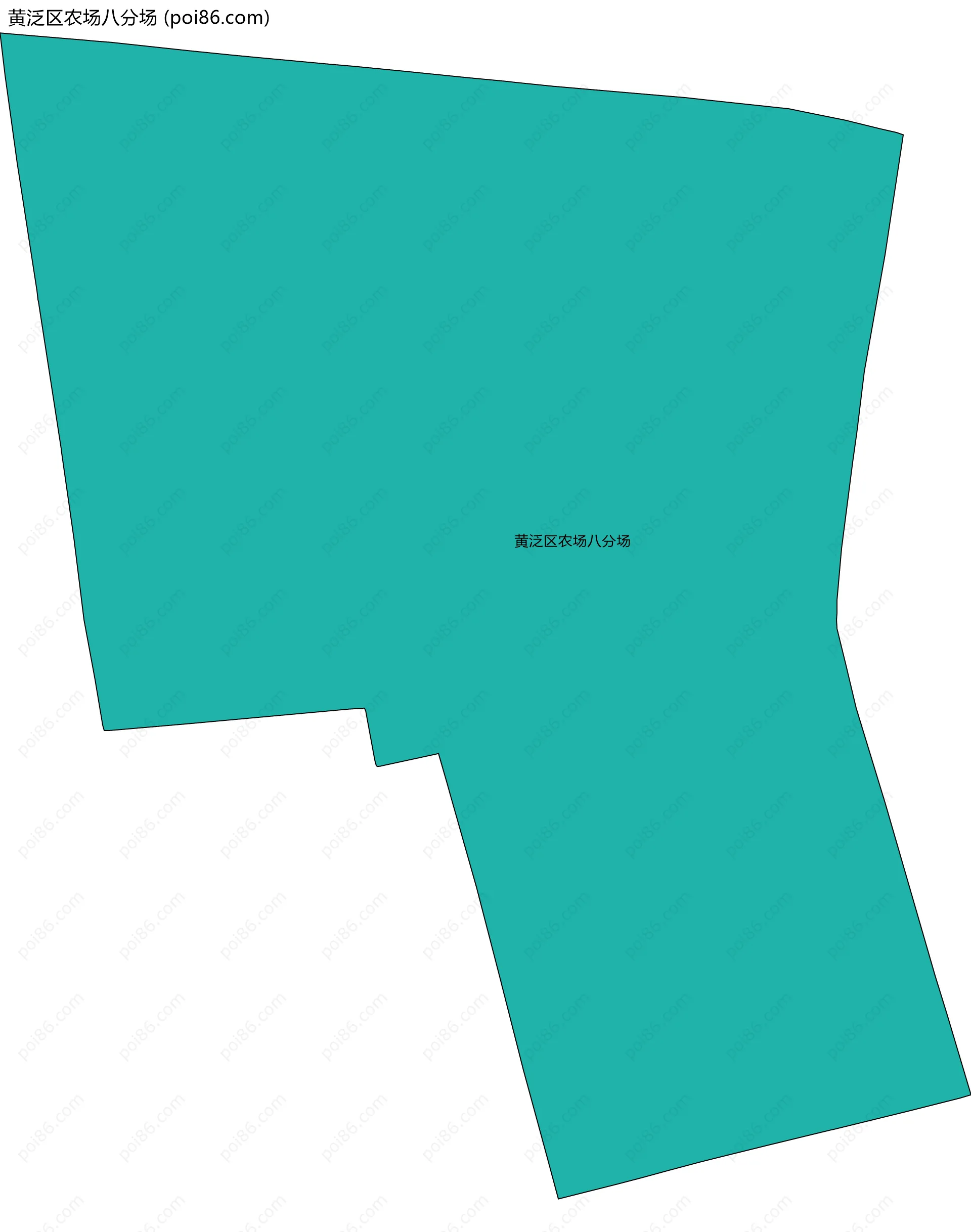 黄泛区农场八分场边界地图