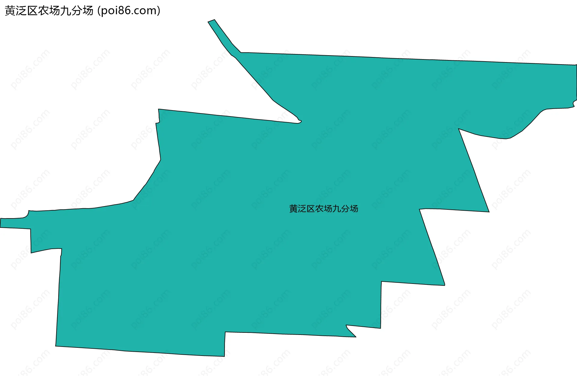 黄泛区农场九分场边界地图