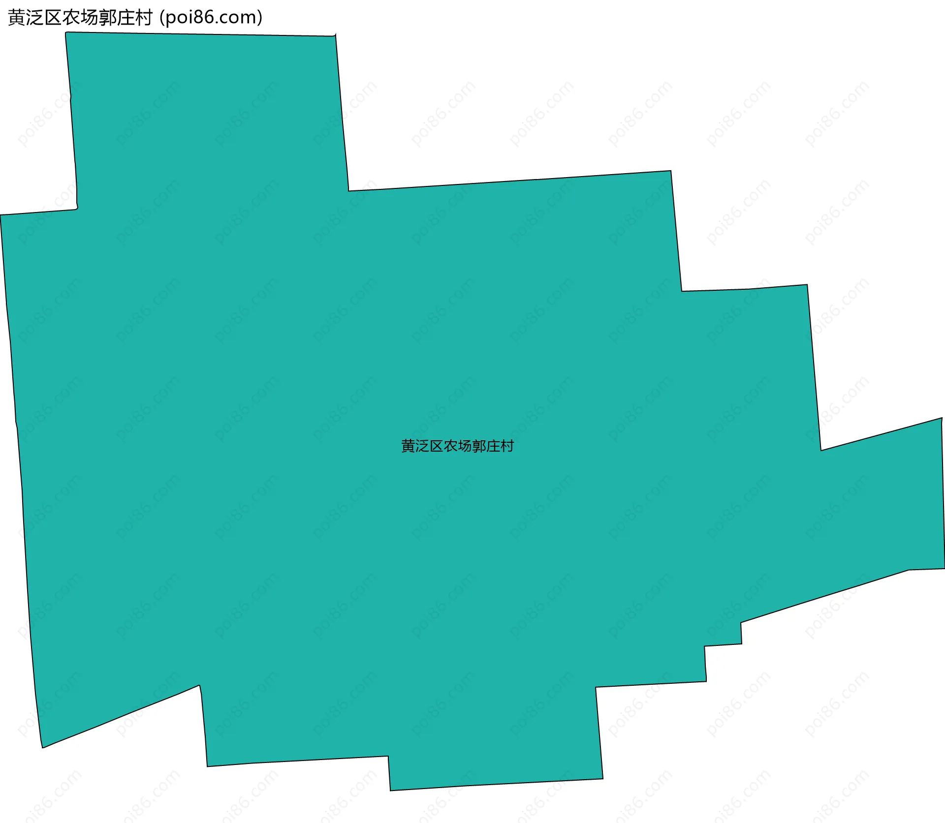 黄泛区农场郭庄村边界地图