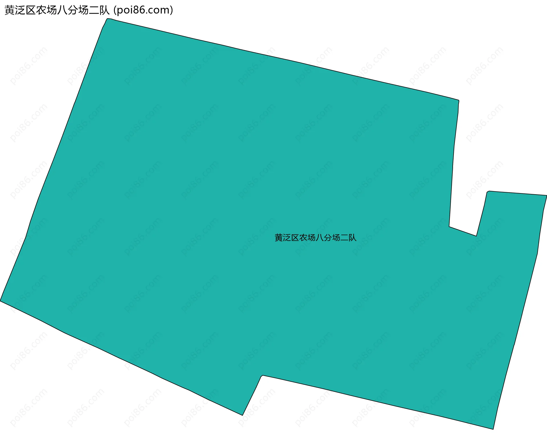 黄泛区农场八分场二队边界地图