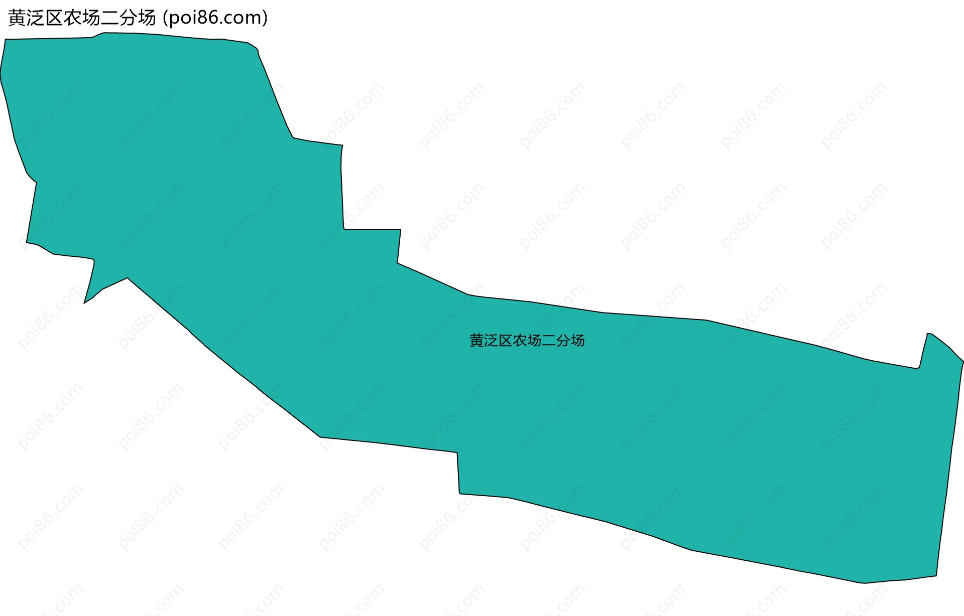 黄泛区农场二分场边界地图