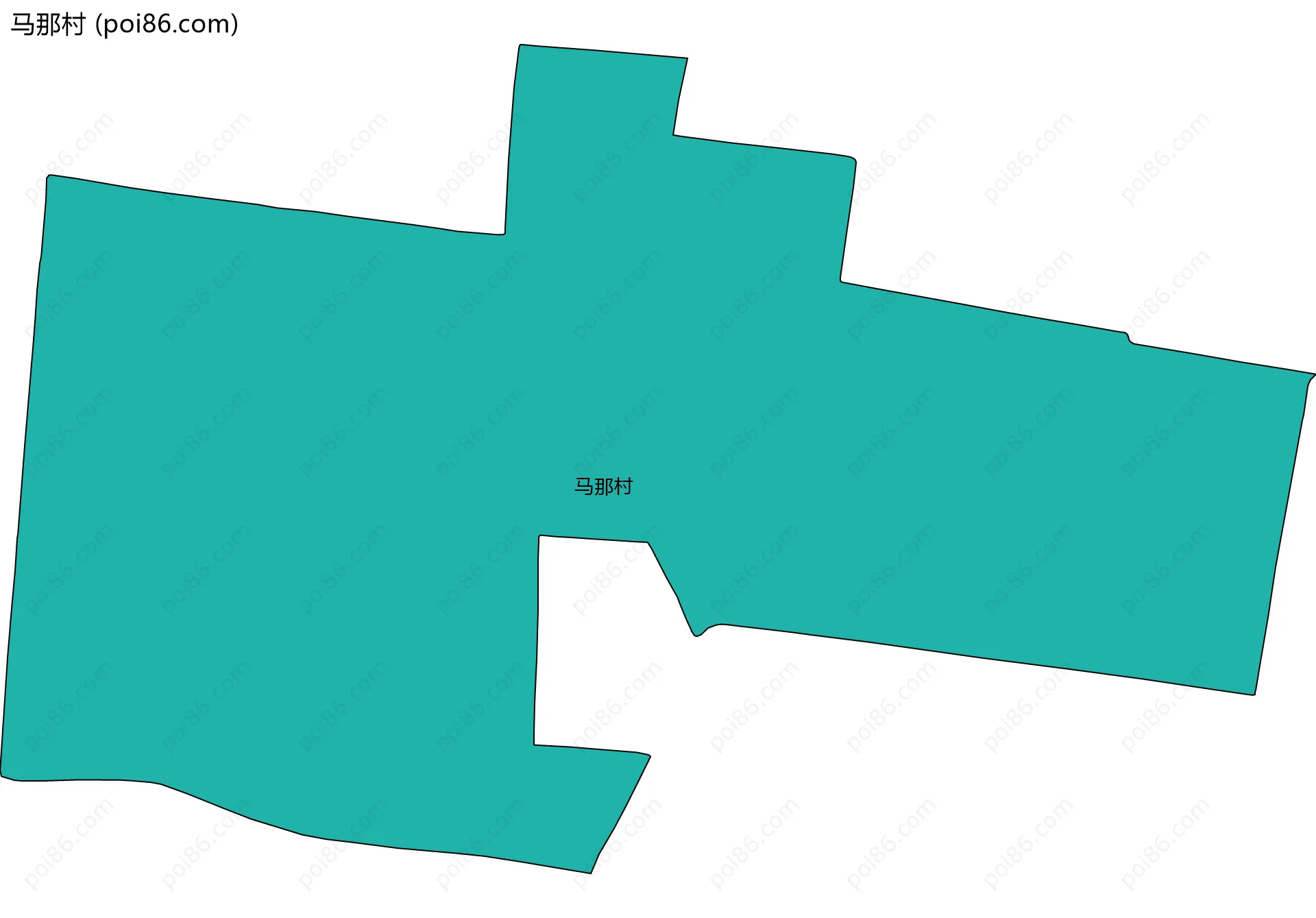 马那村边界地图