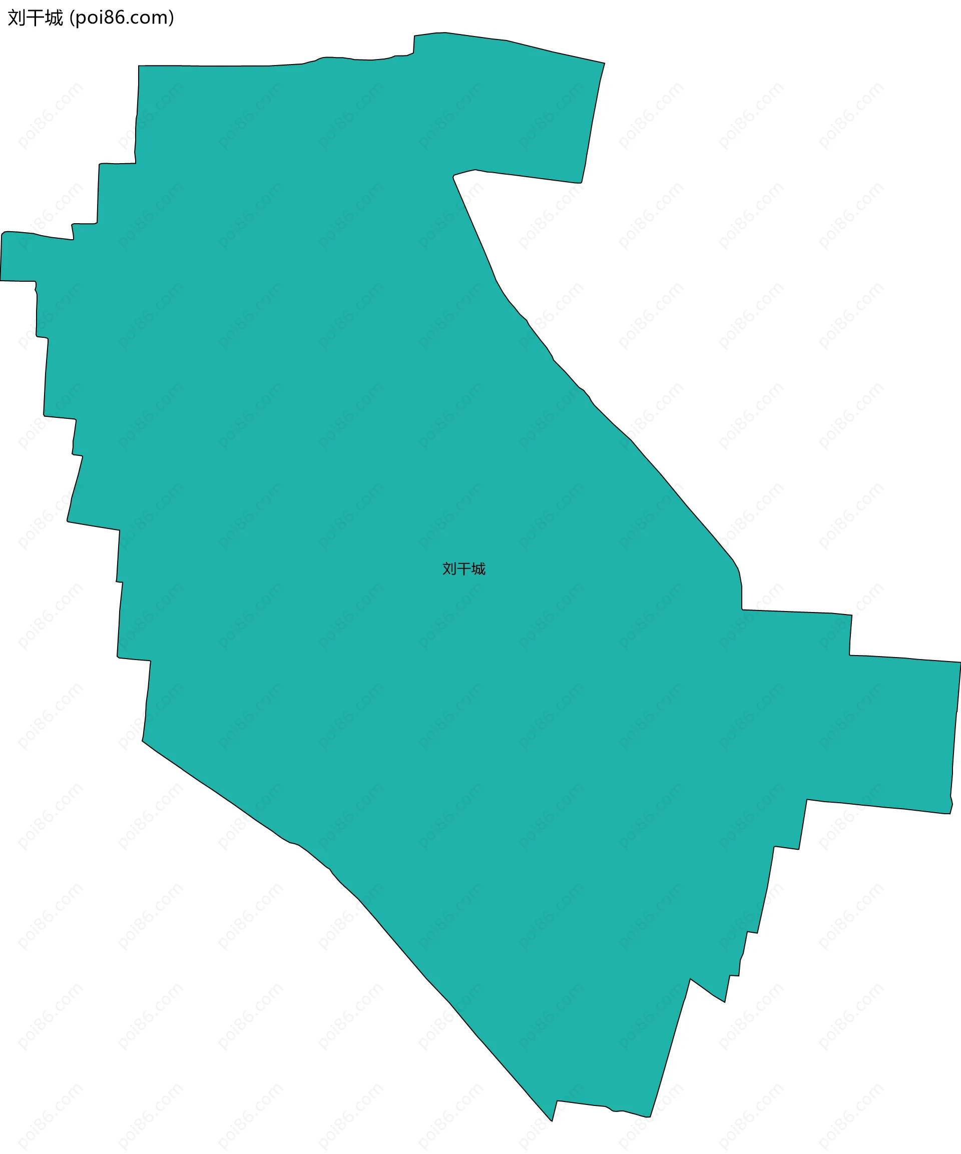 刘干城边界地图