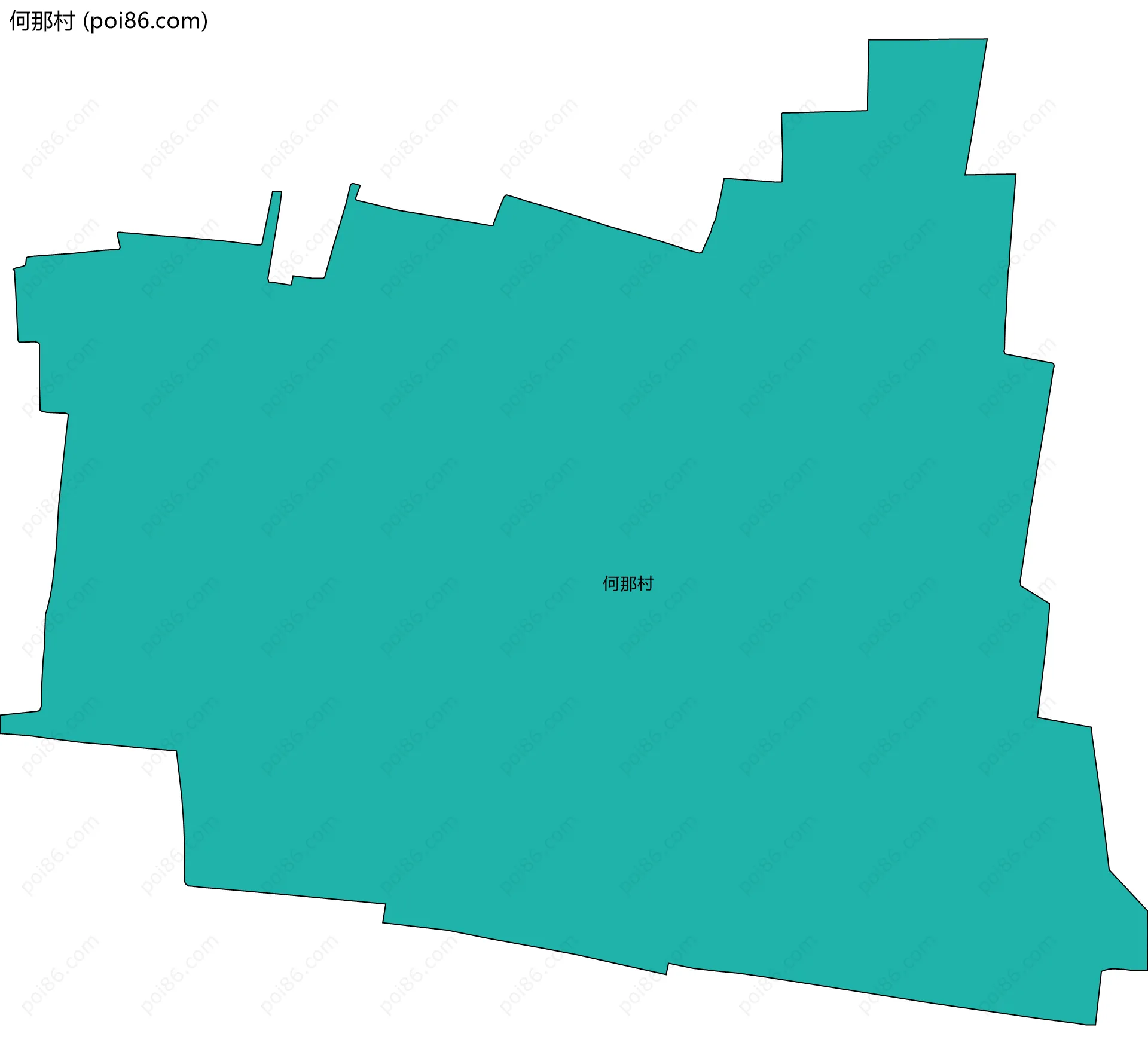 何那村边界地图