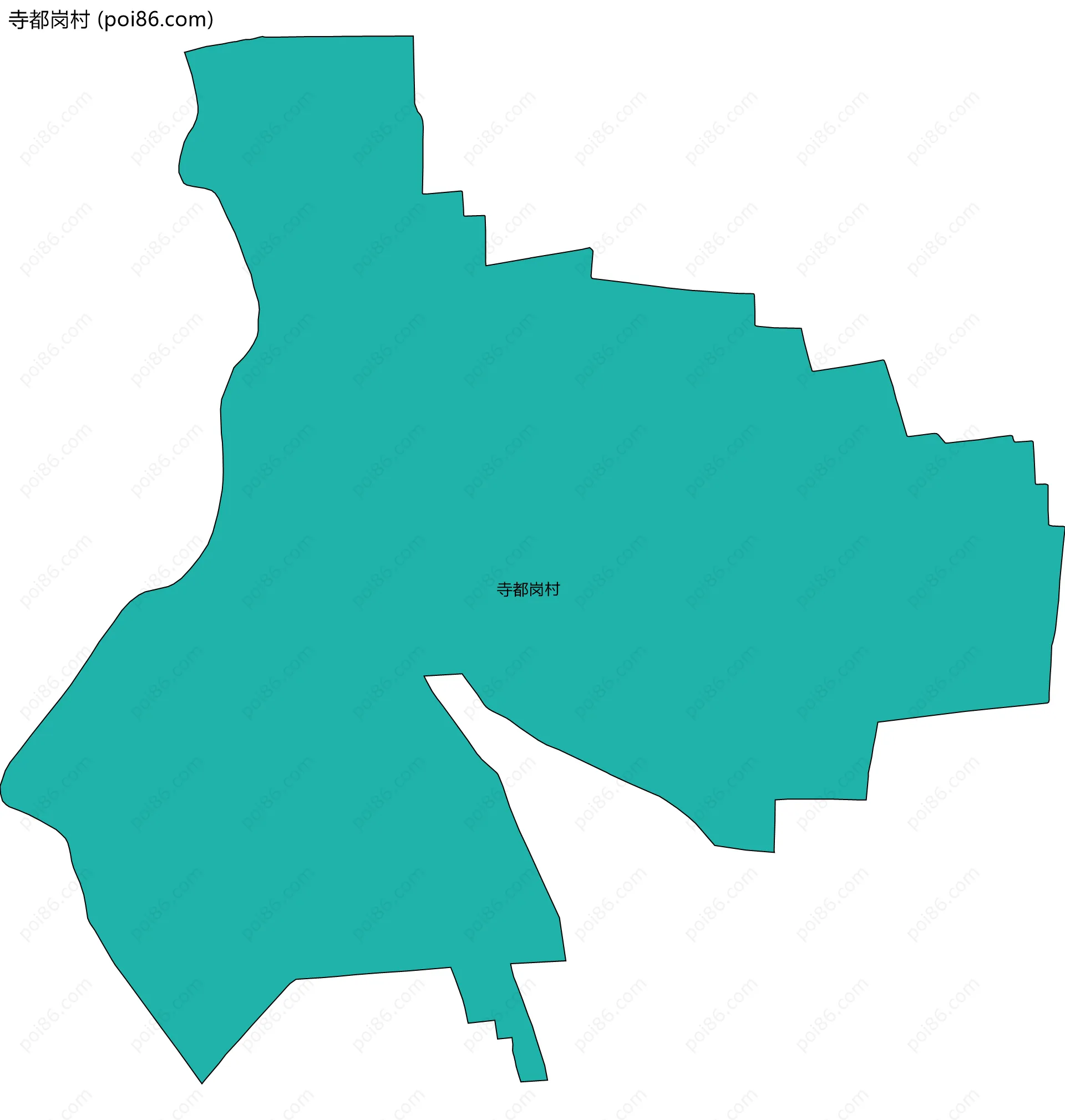 寺都岗村边界地图