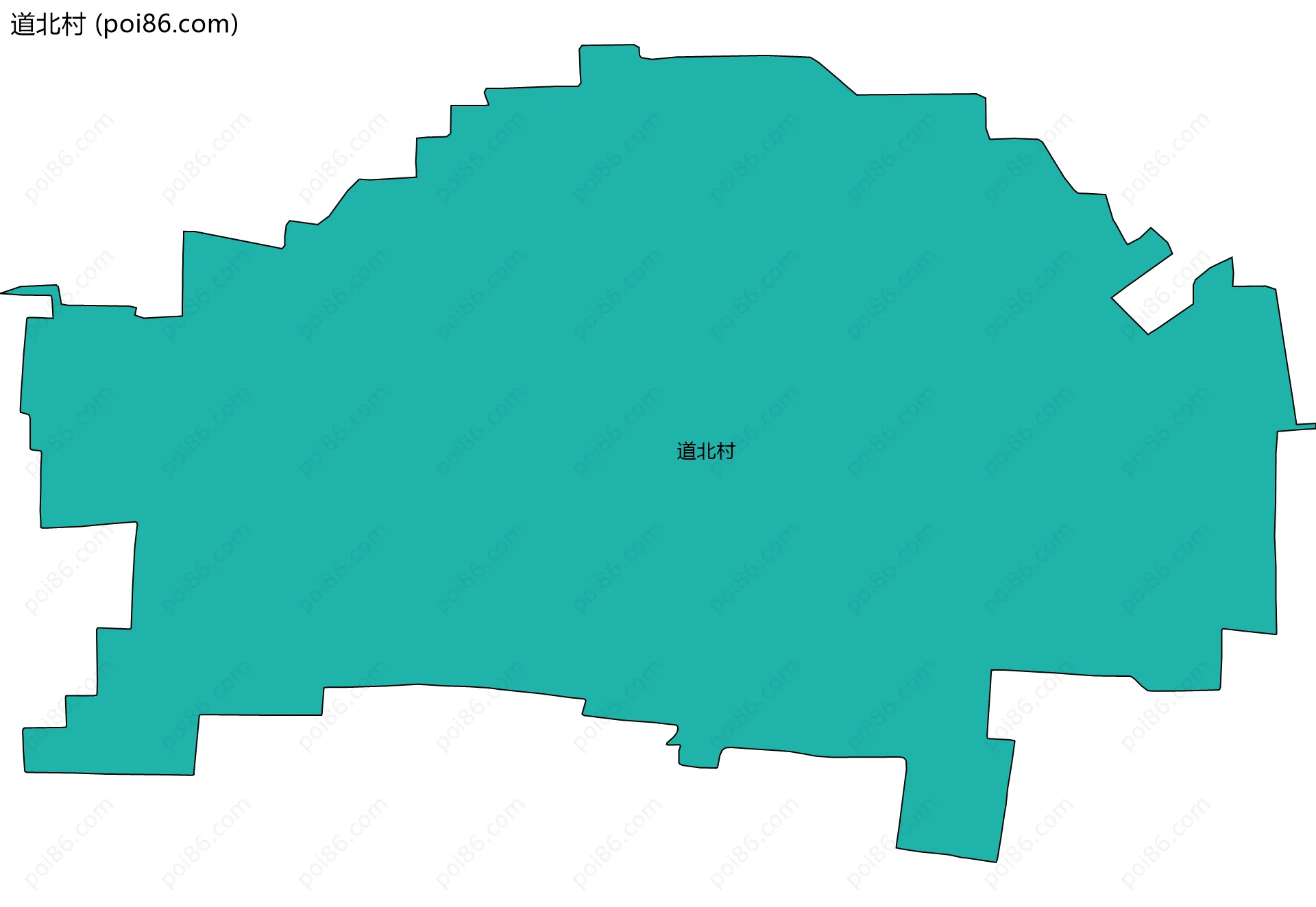 道北村边界地图
