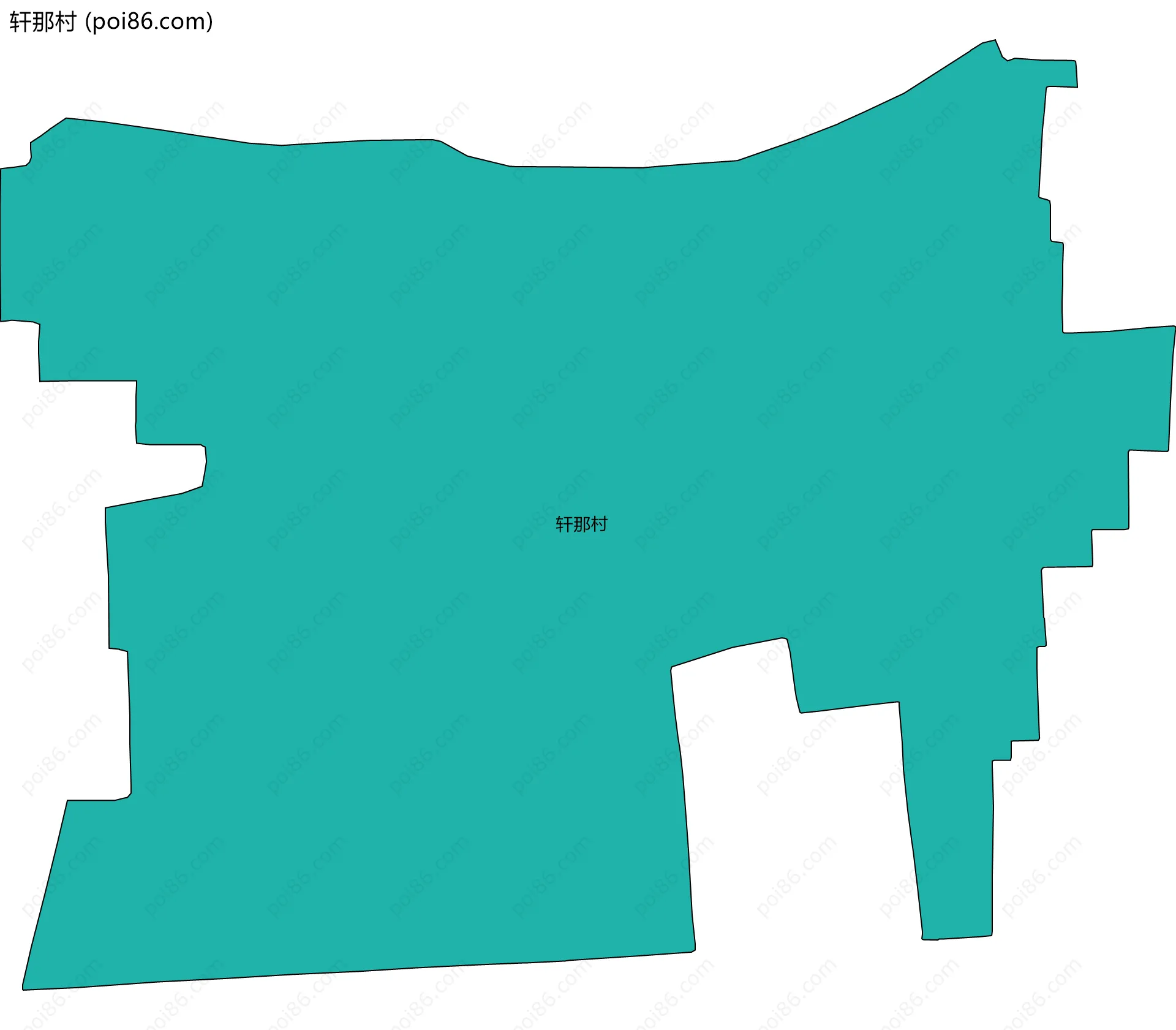 轩那村边界地图