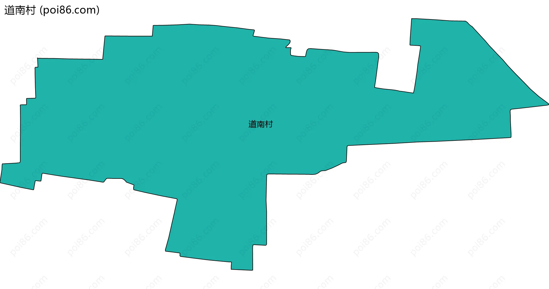 道南村边界地图