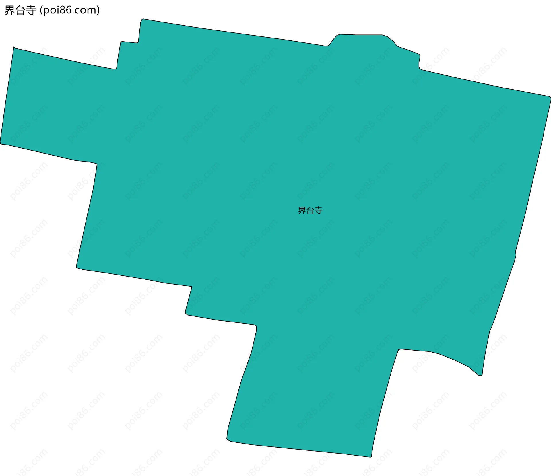 界台寺边界地图