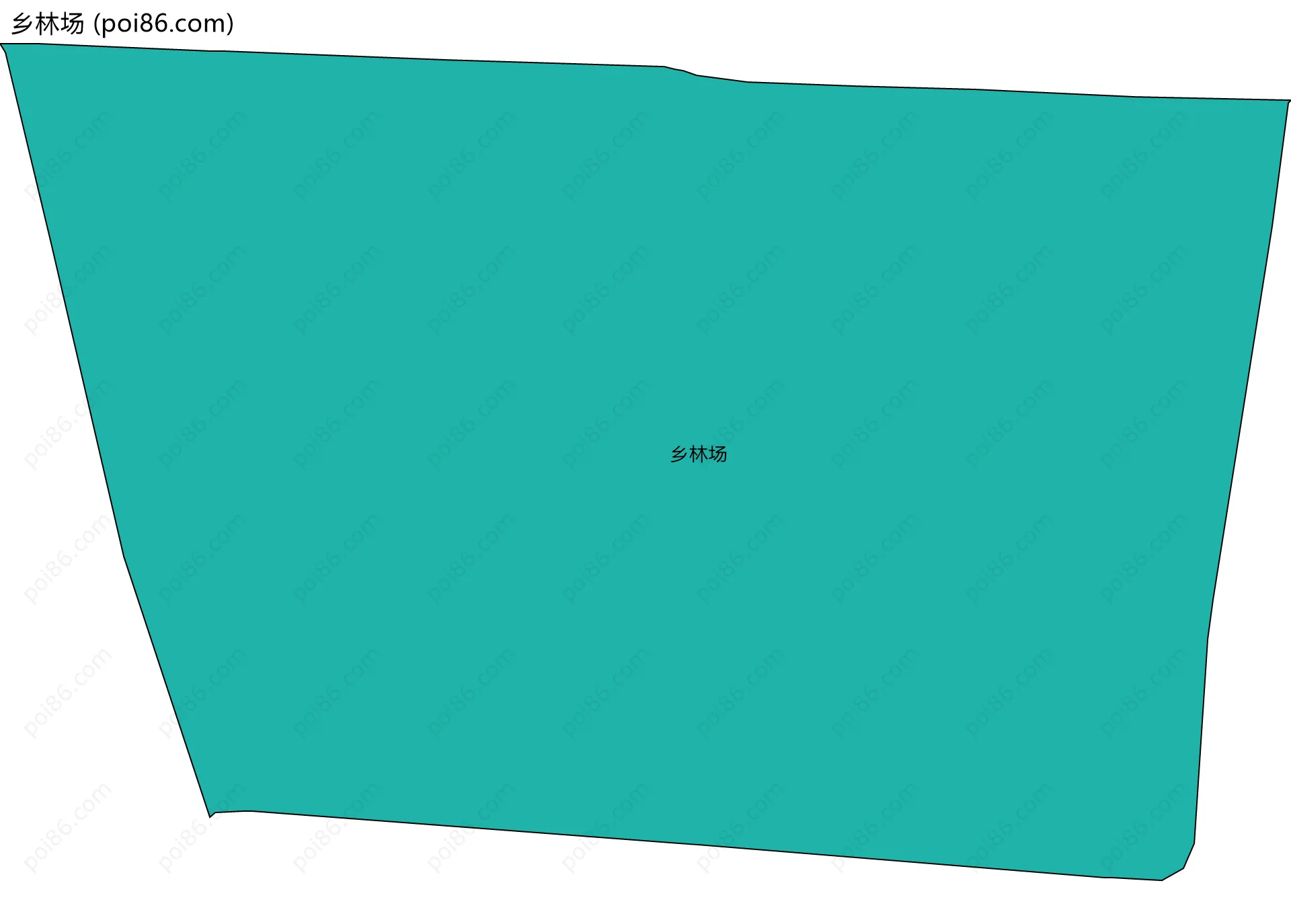 乡林场边界地图