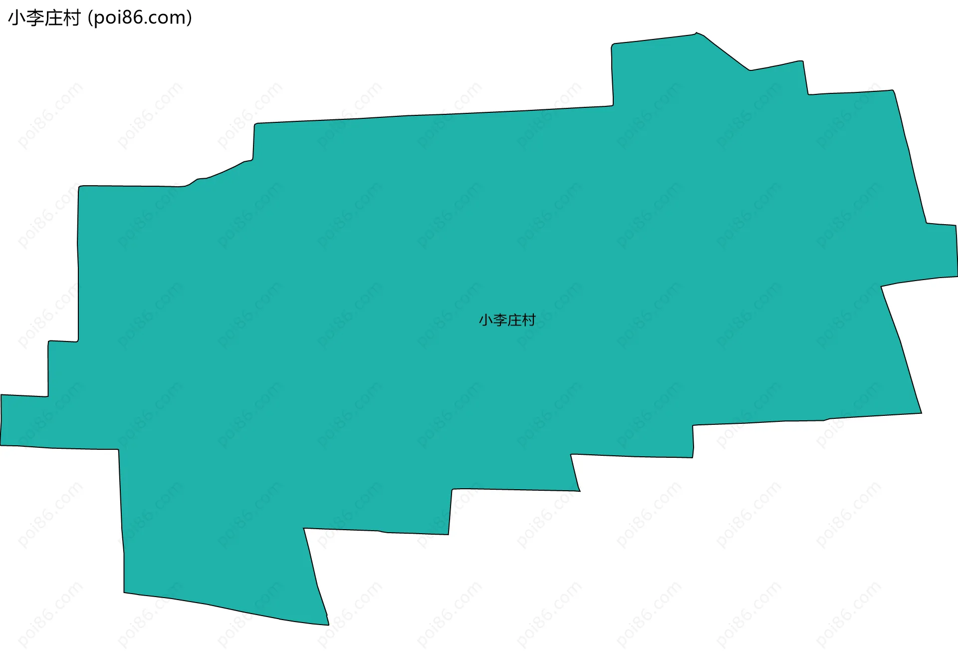 小李庄村边界地图