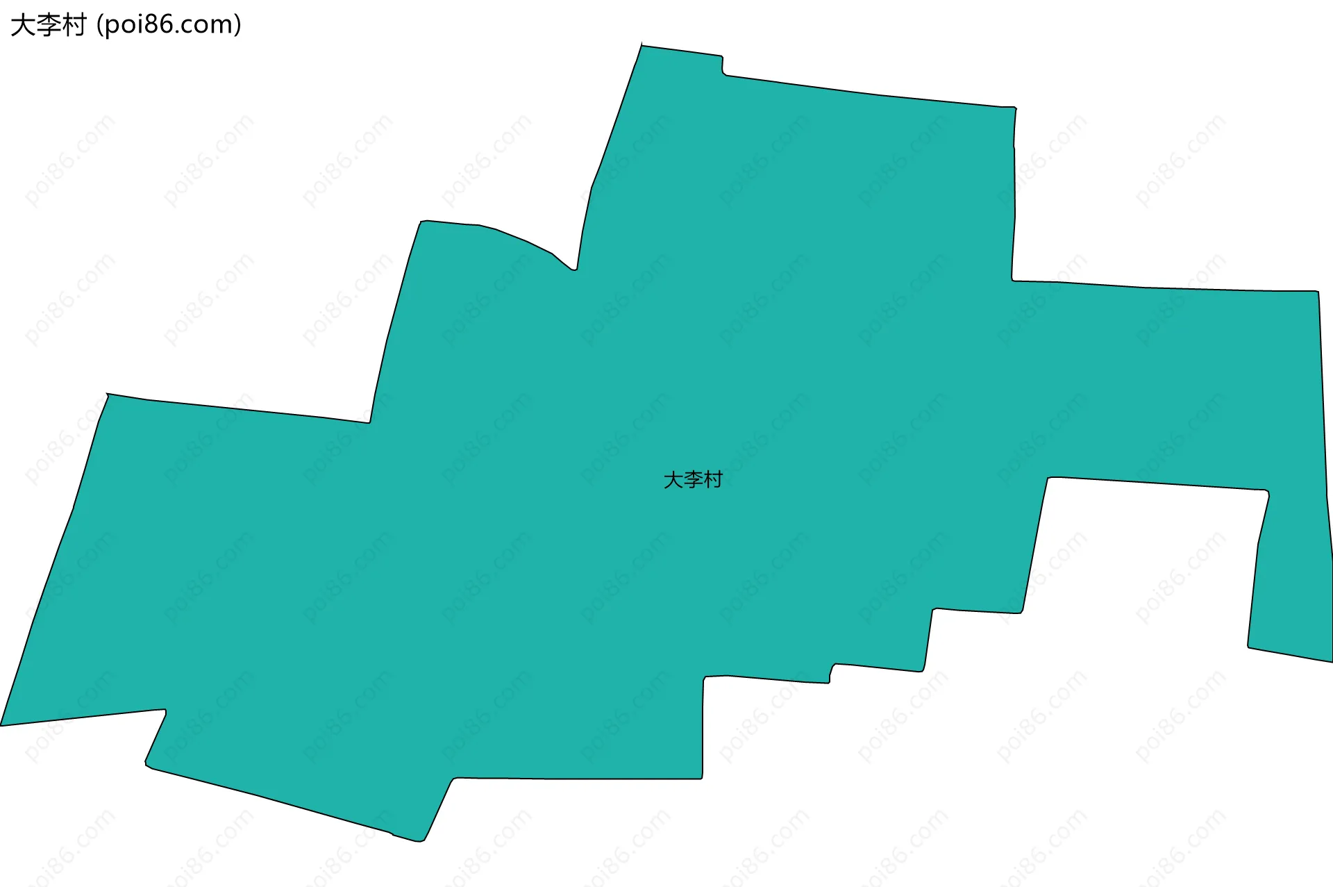 大李村边界地图