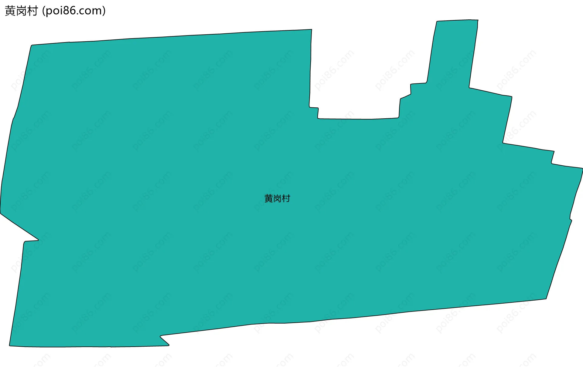 黄岗村边界地图