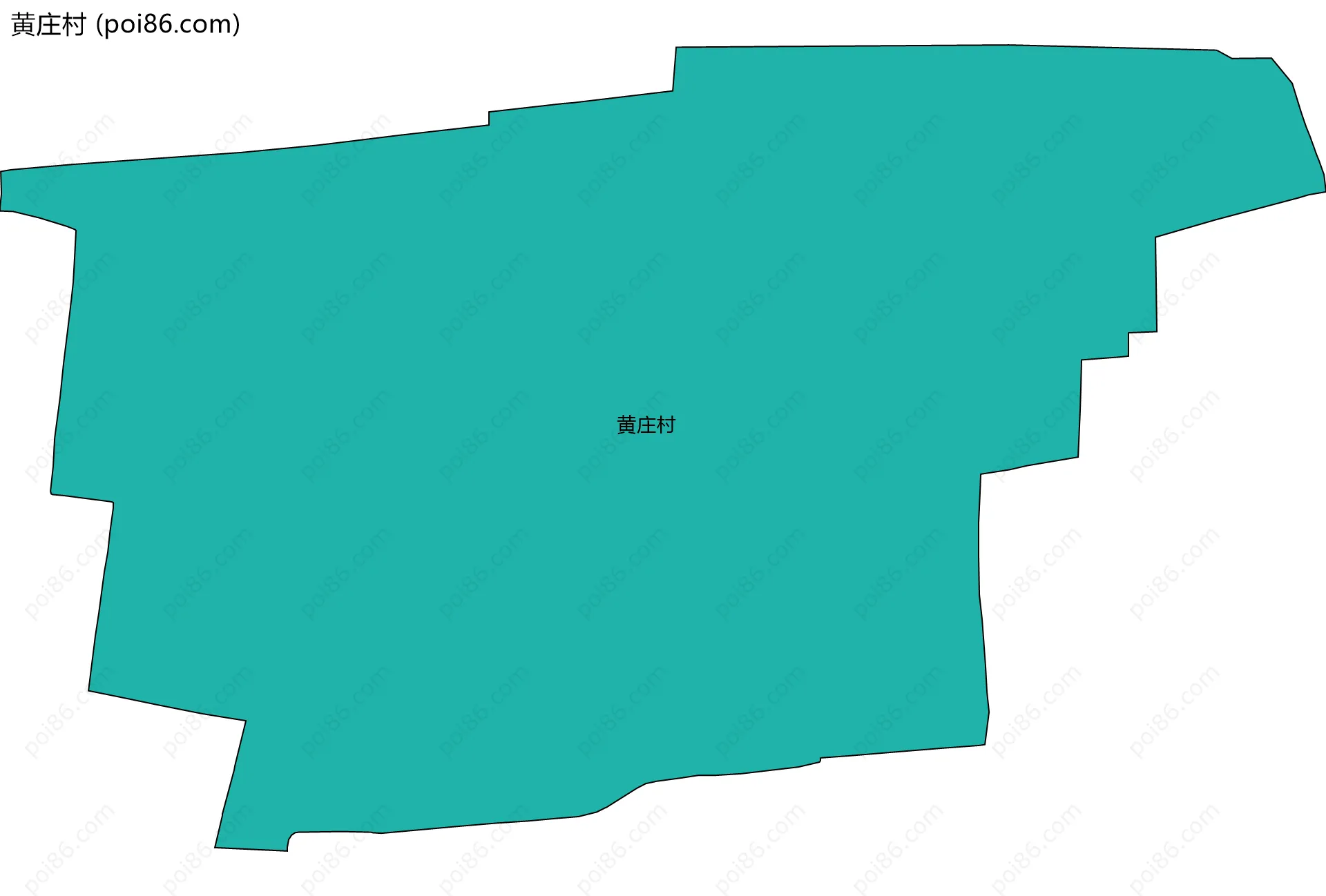 黄庄村边界地图