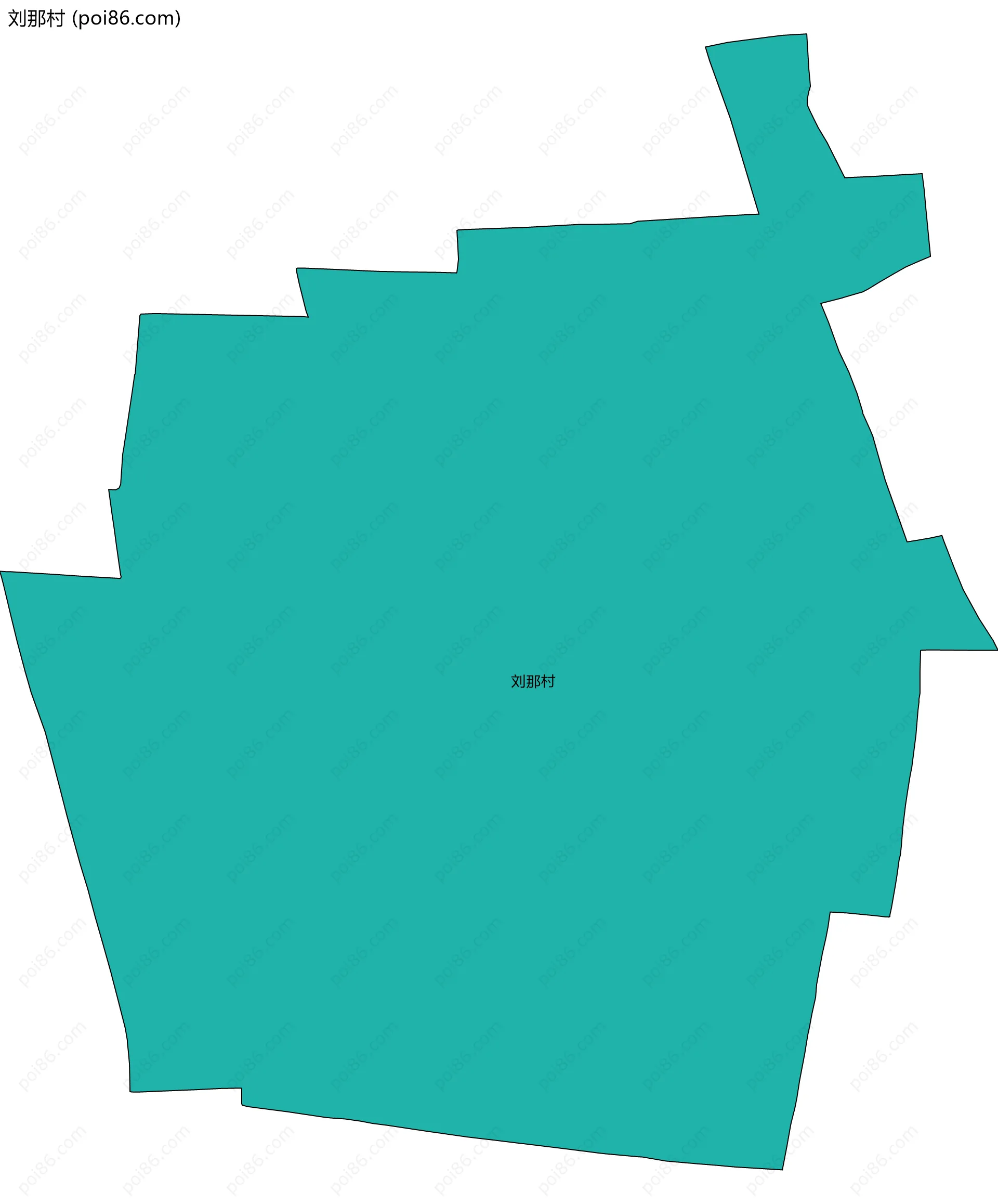 刘那村边界地图