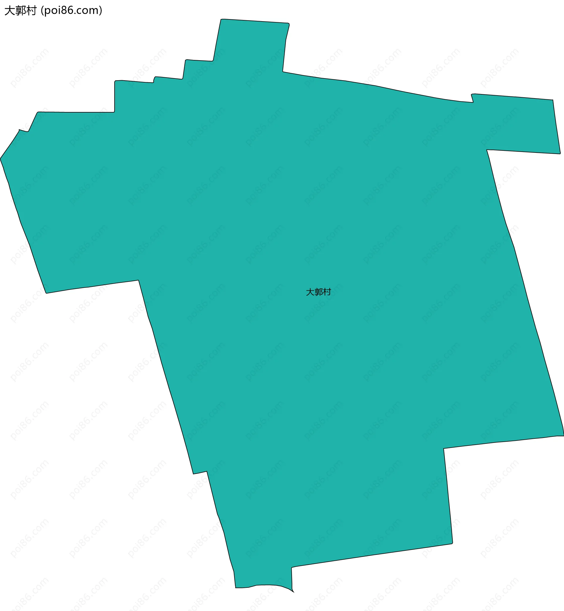 大郭村边界地图