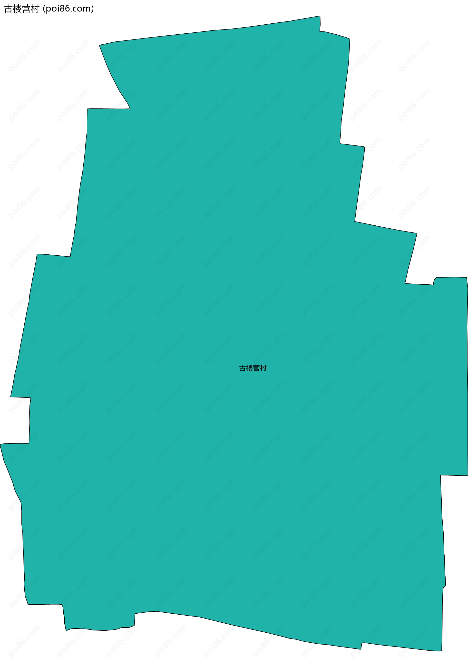 古楼营村边界地图