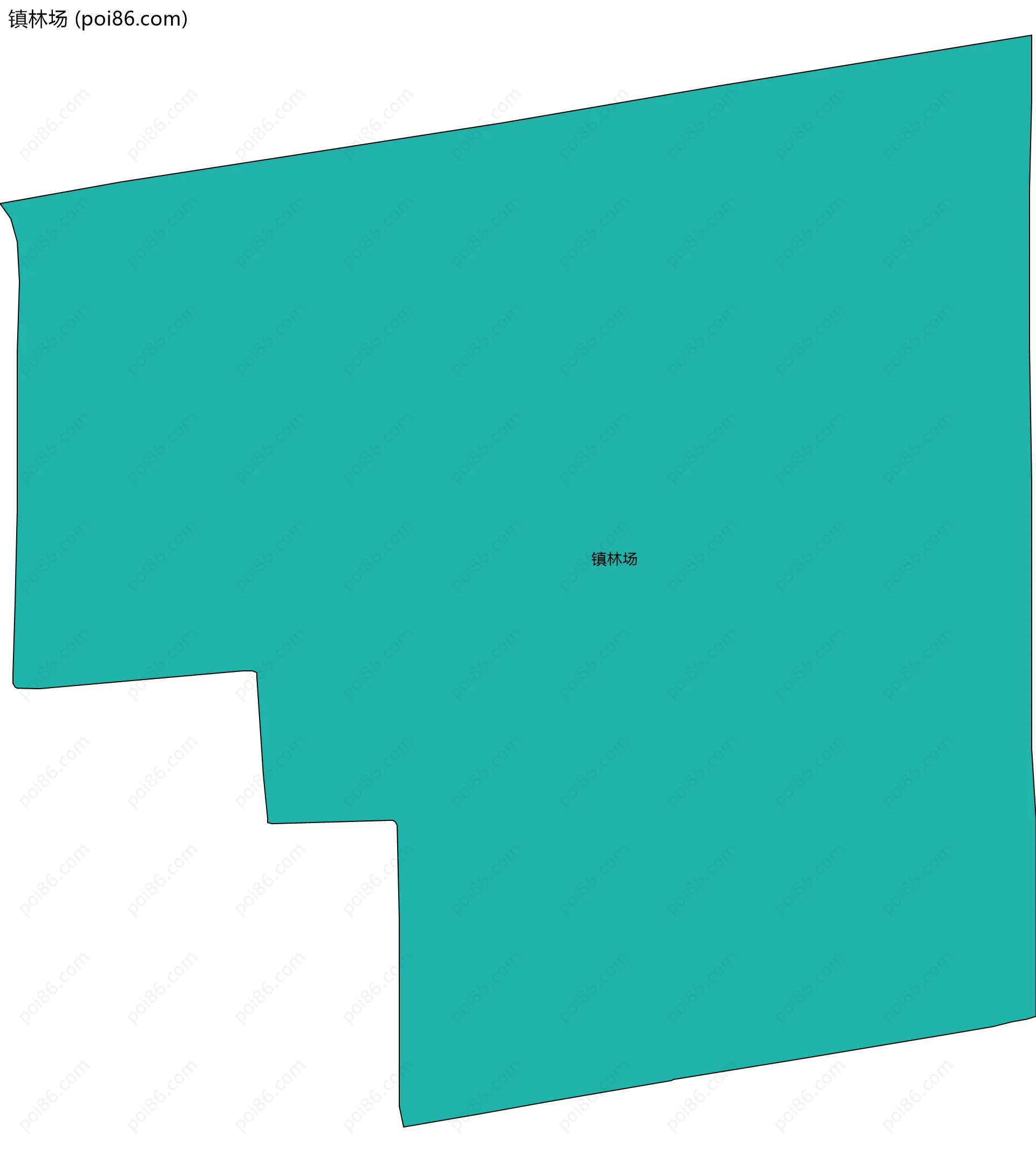 镇林场边界地图