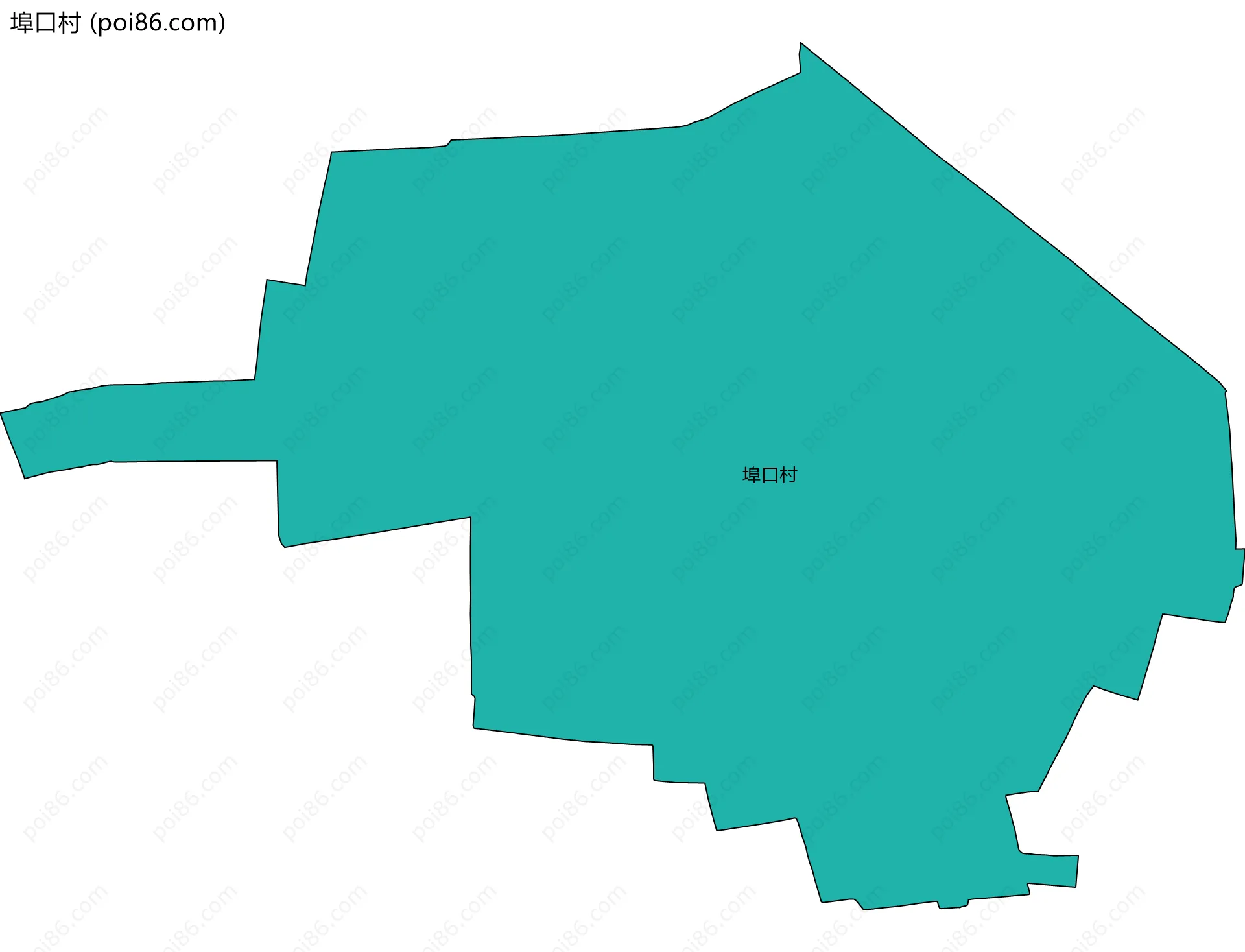 埠口村边界地图