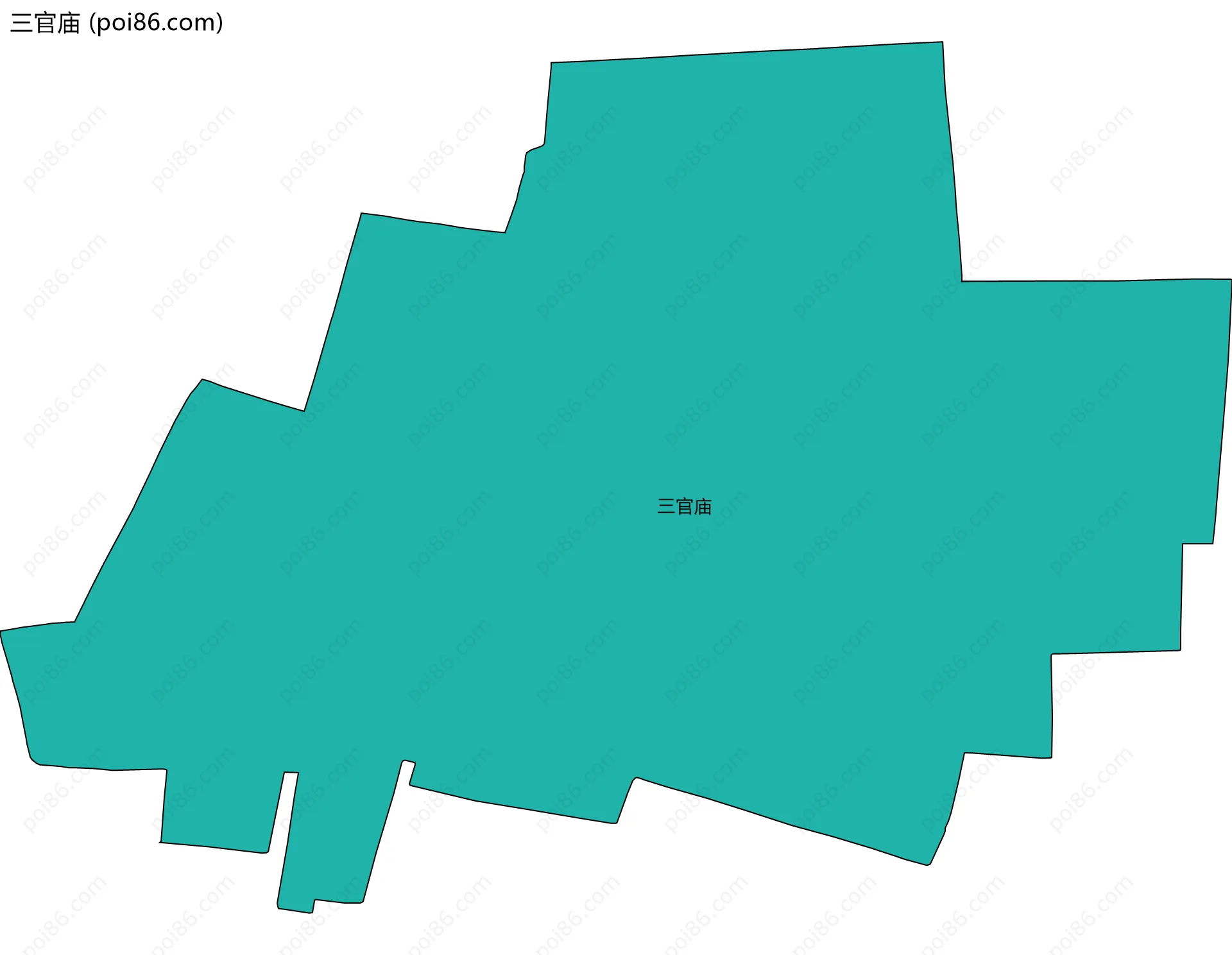 三官庙边界地图