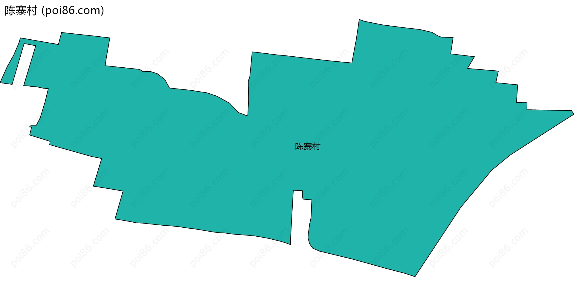 陈寨村边界地图