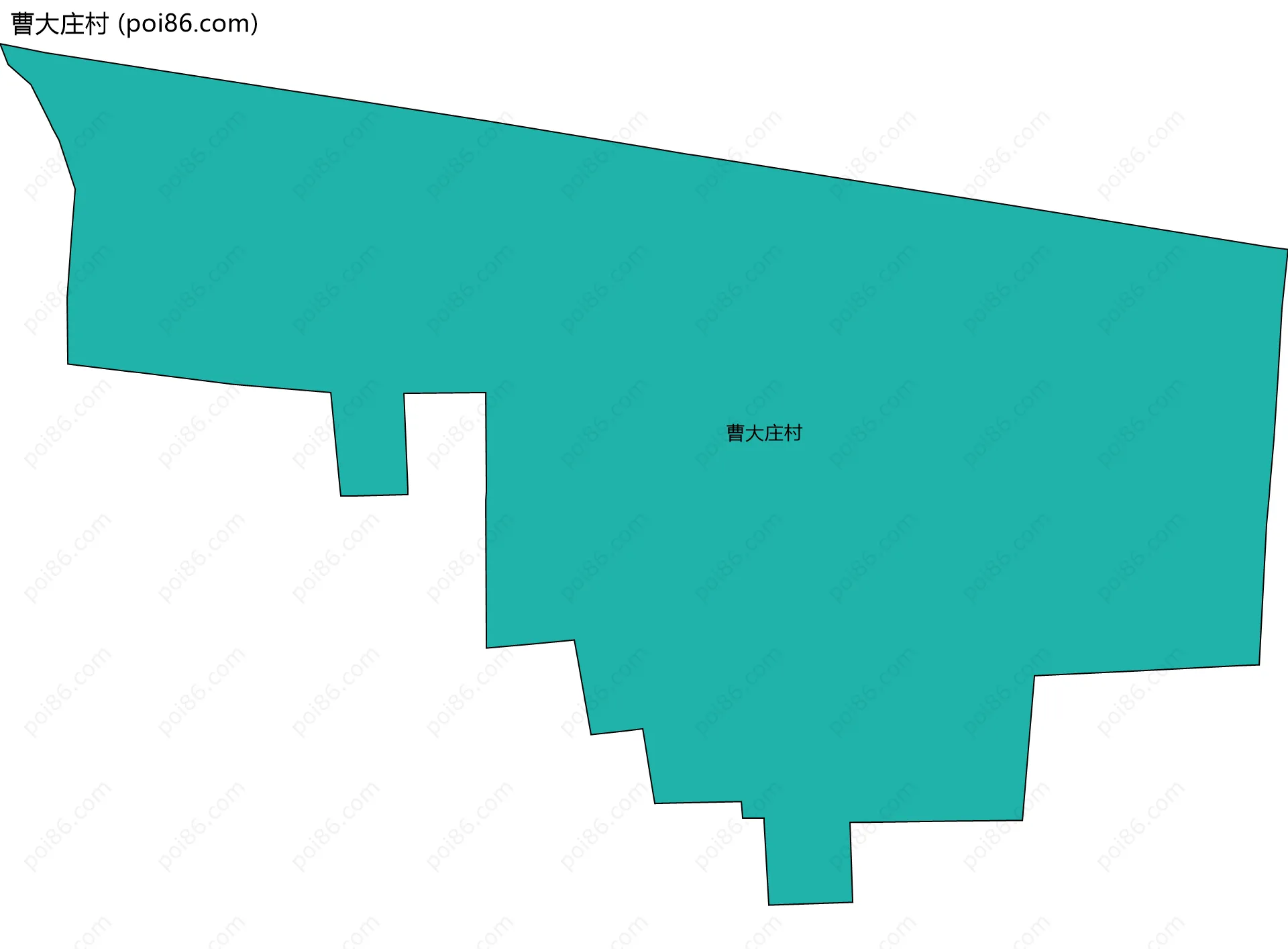 曹大庄村边界地图