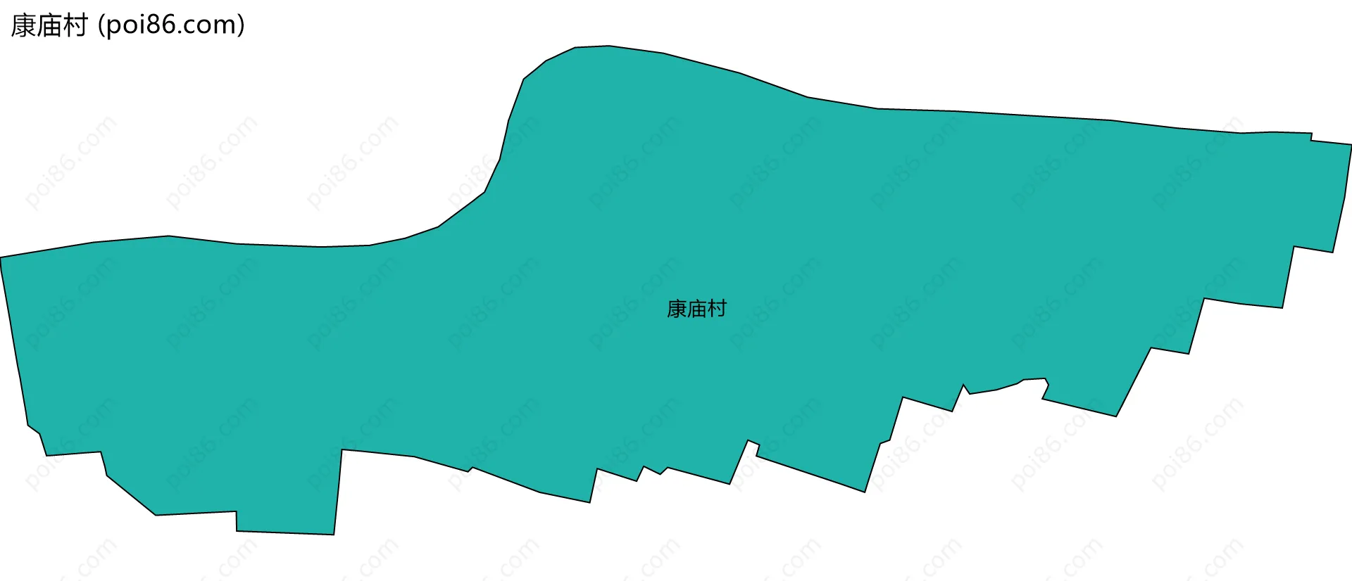 康庙村边界地图