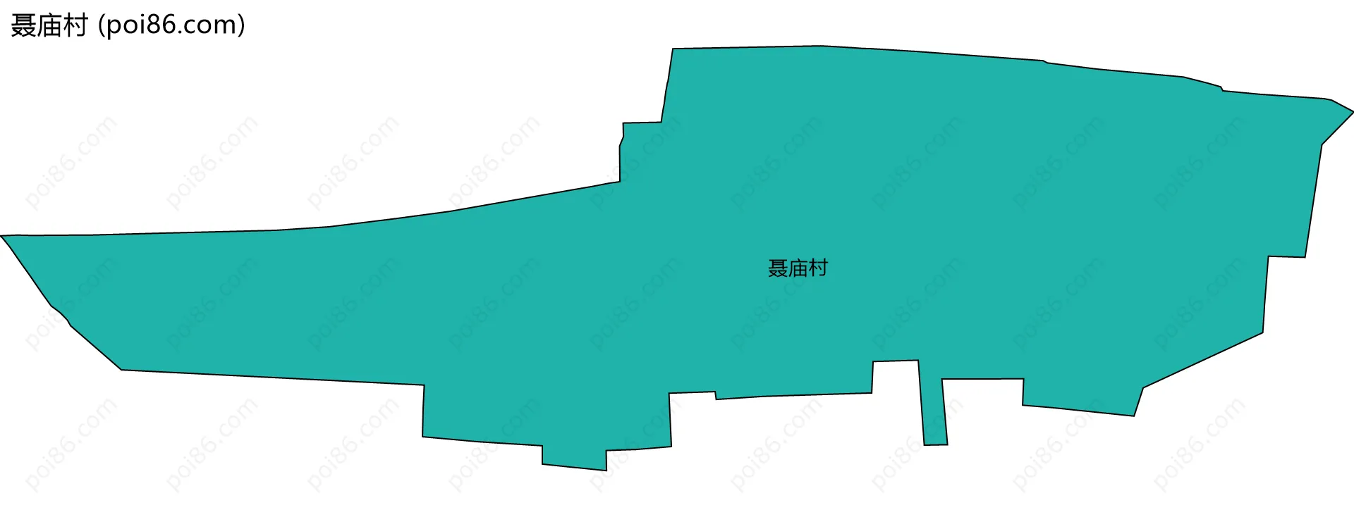 聂庙村边界地图