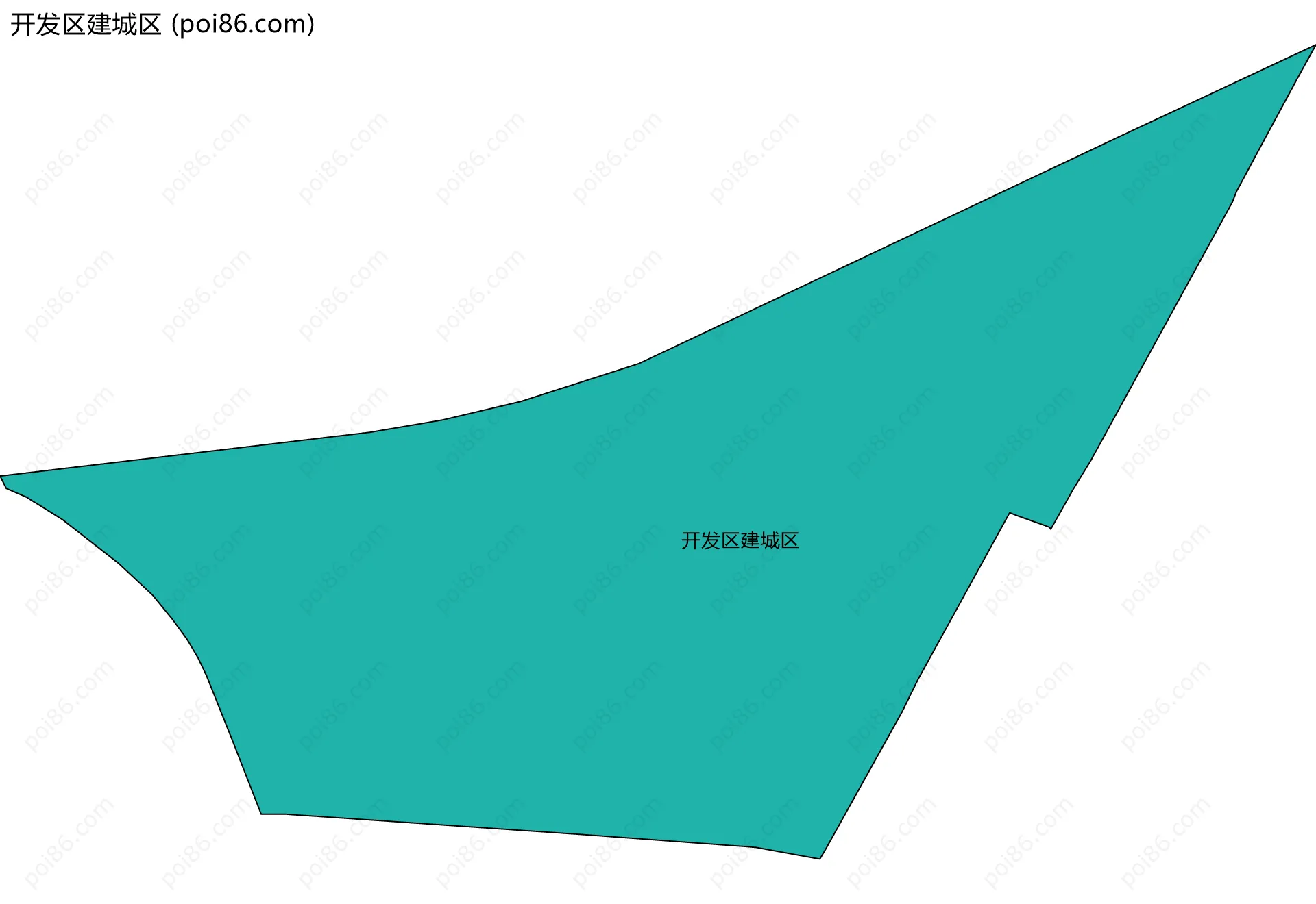 开发区建城区边界地图