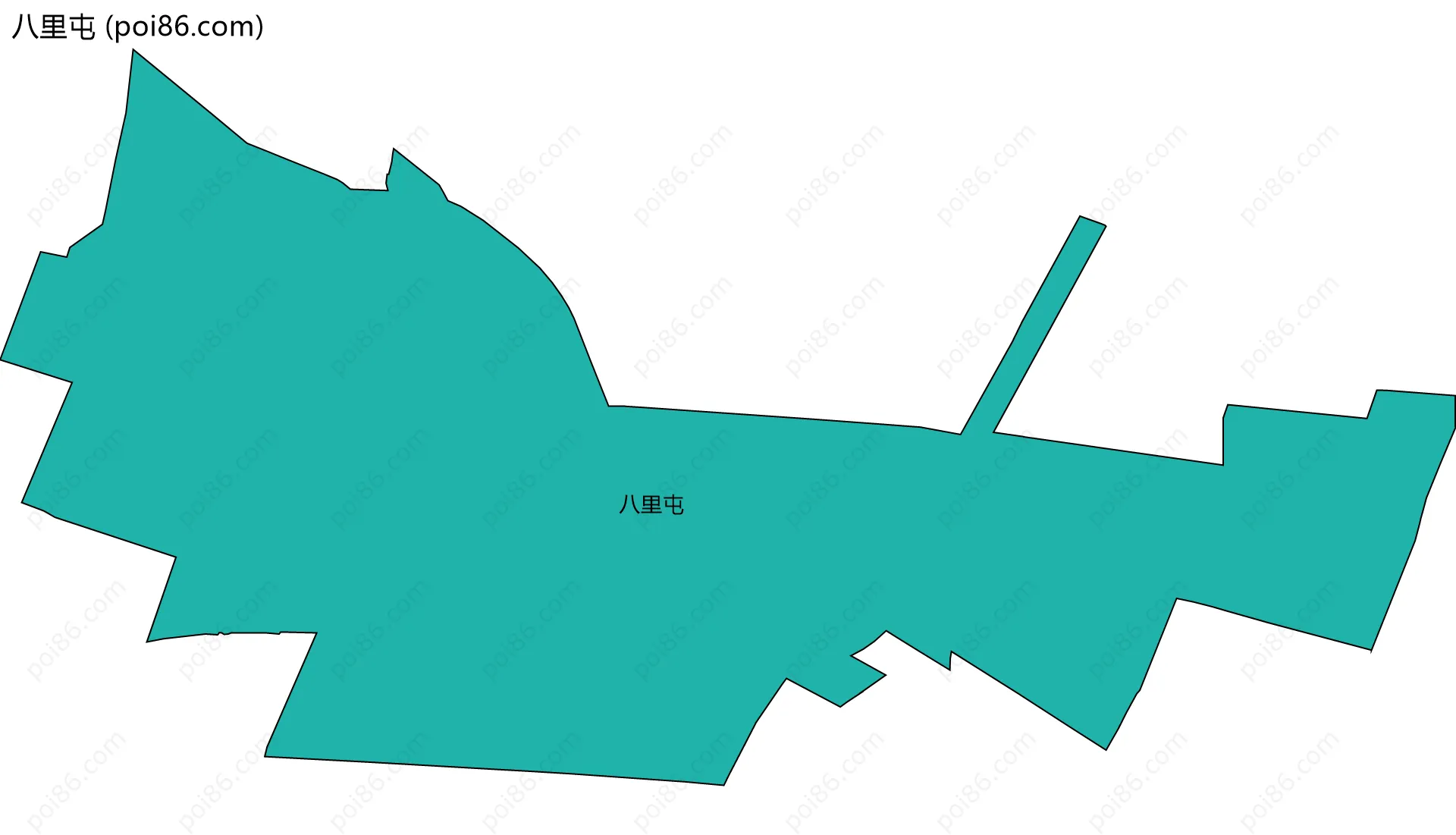 八里屯边界地图