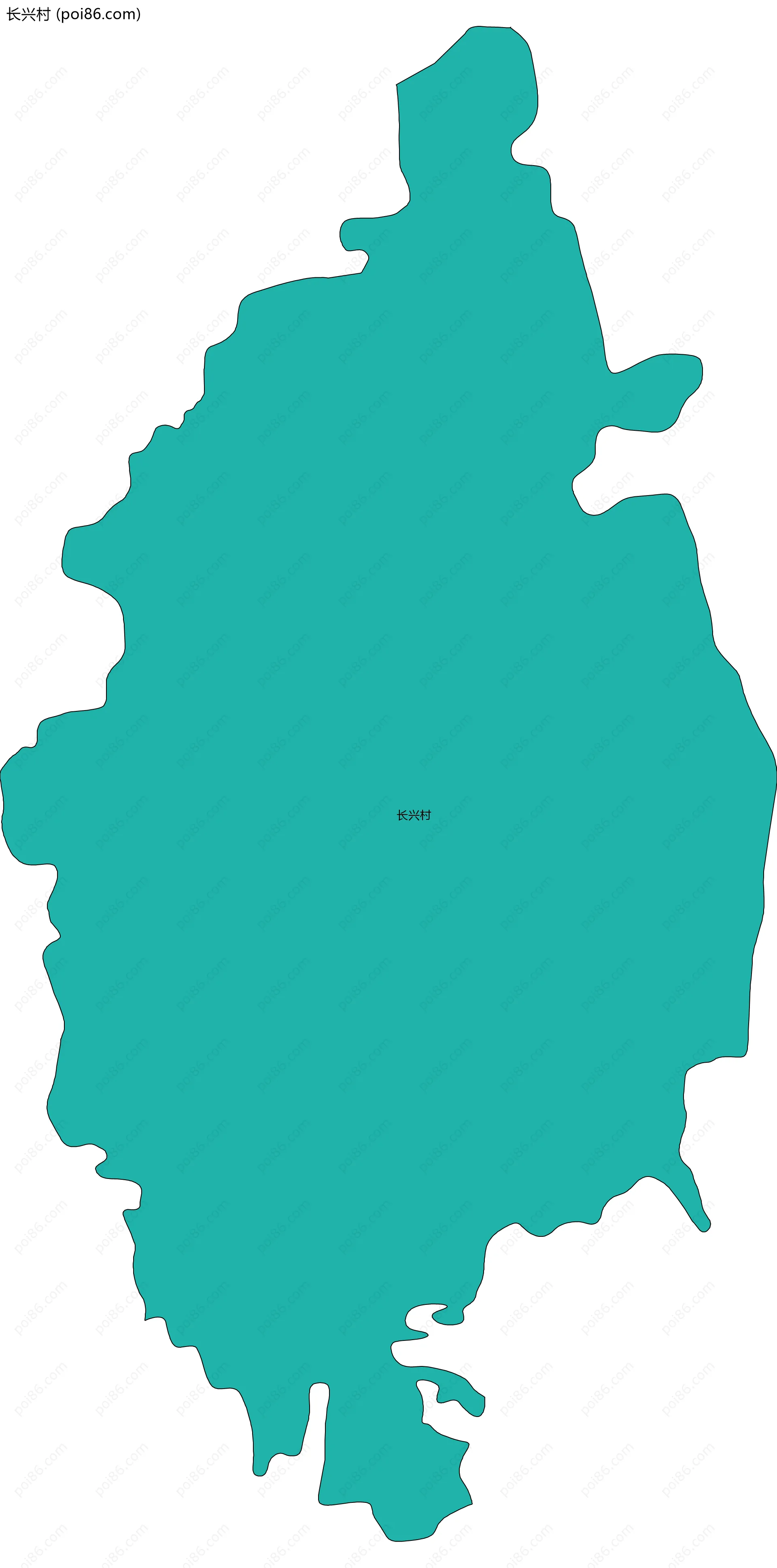 长兴村边界地图