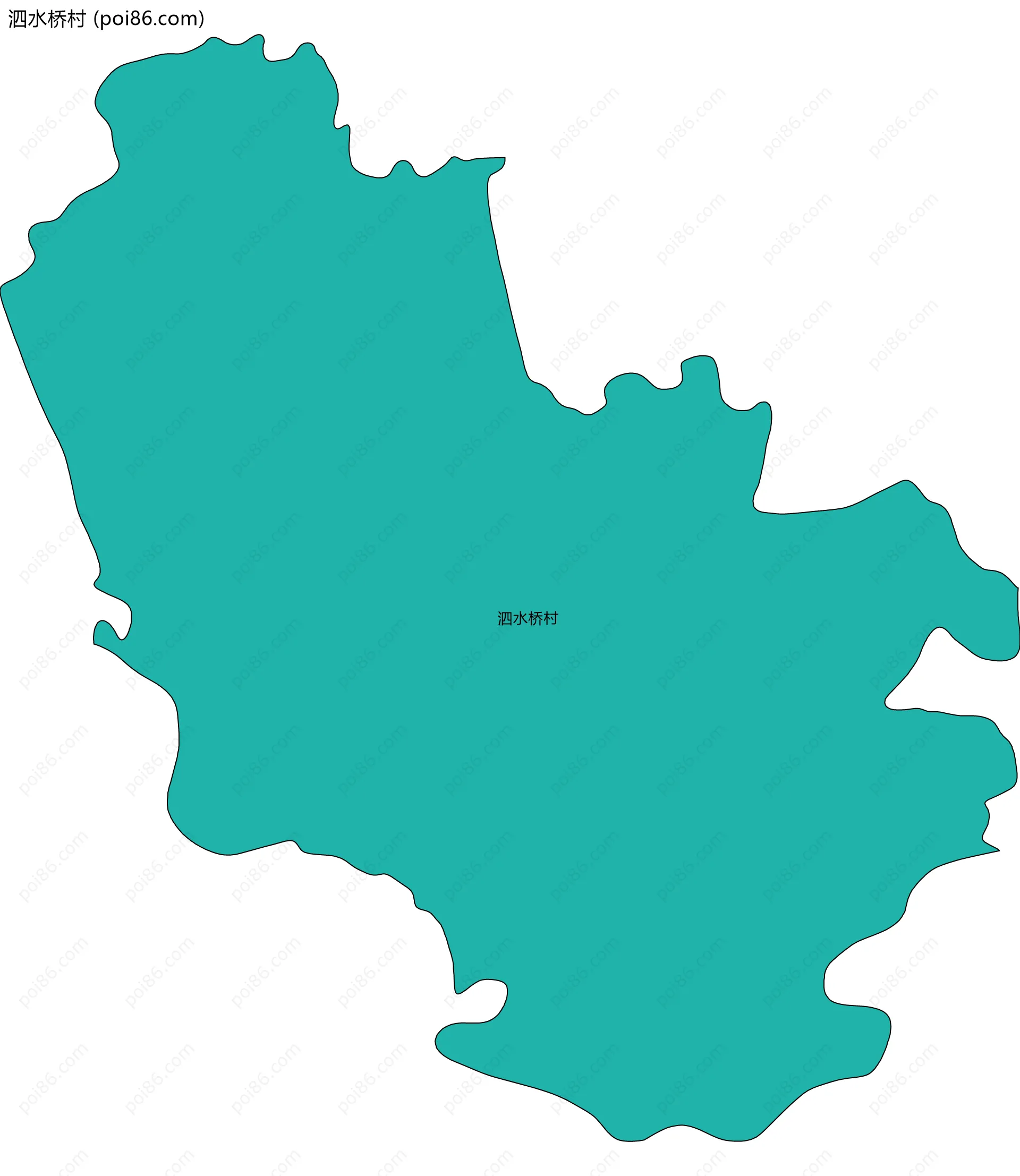 泗水桥村边界地图